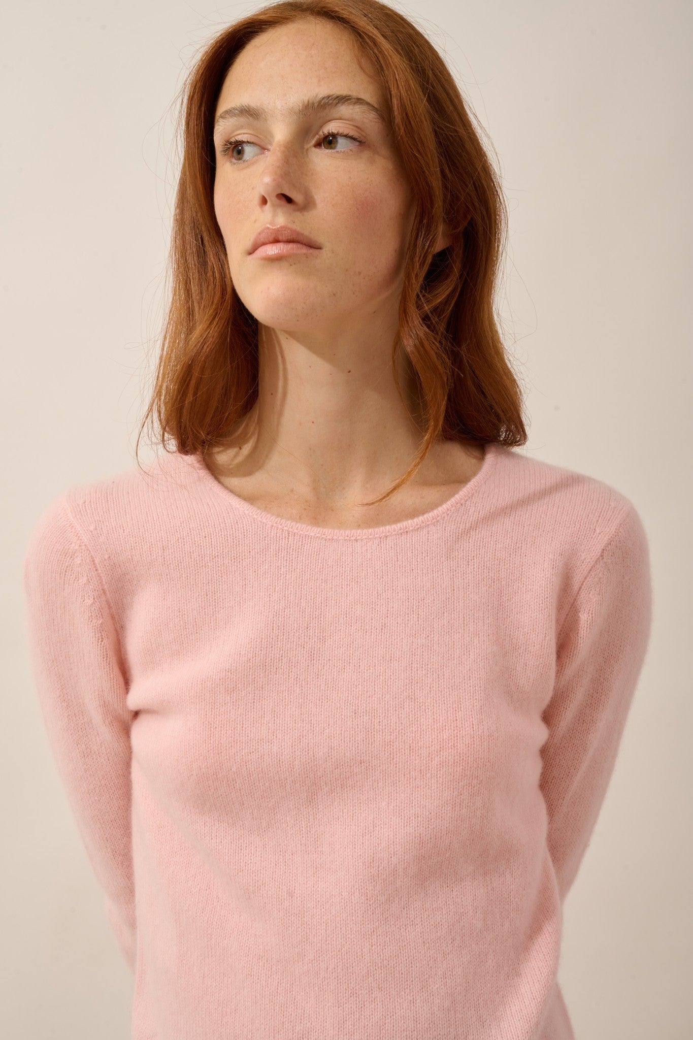 Joyce round neck 4-ply ballerina sweater
