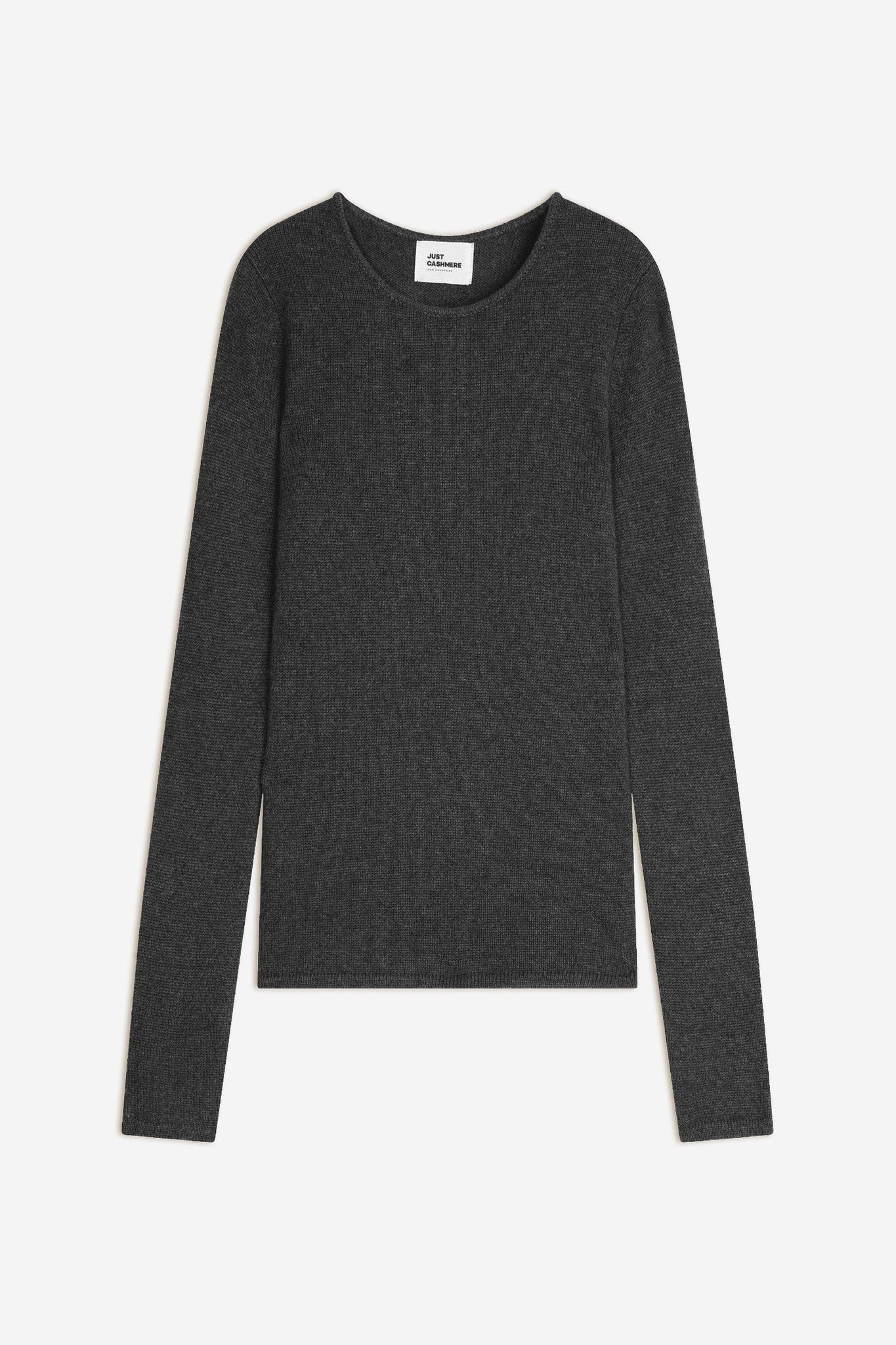 JOYCE pull col rond 4 fils carbone chiné