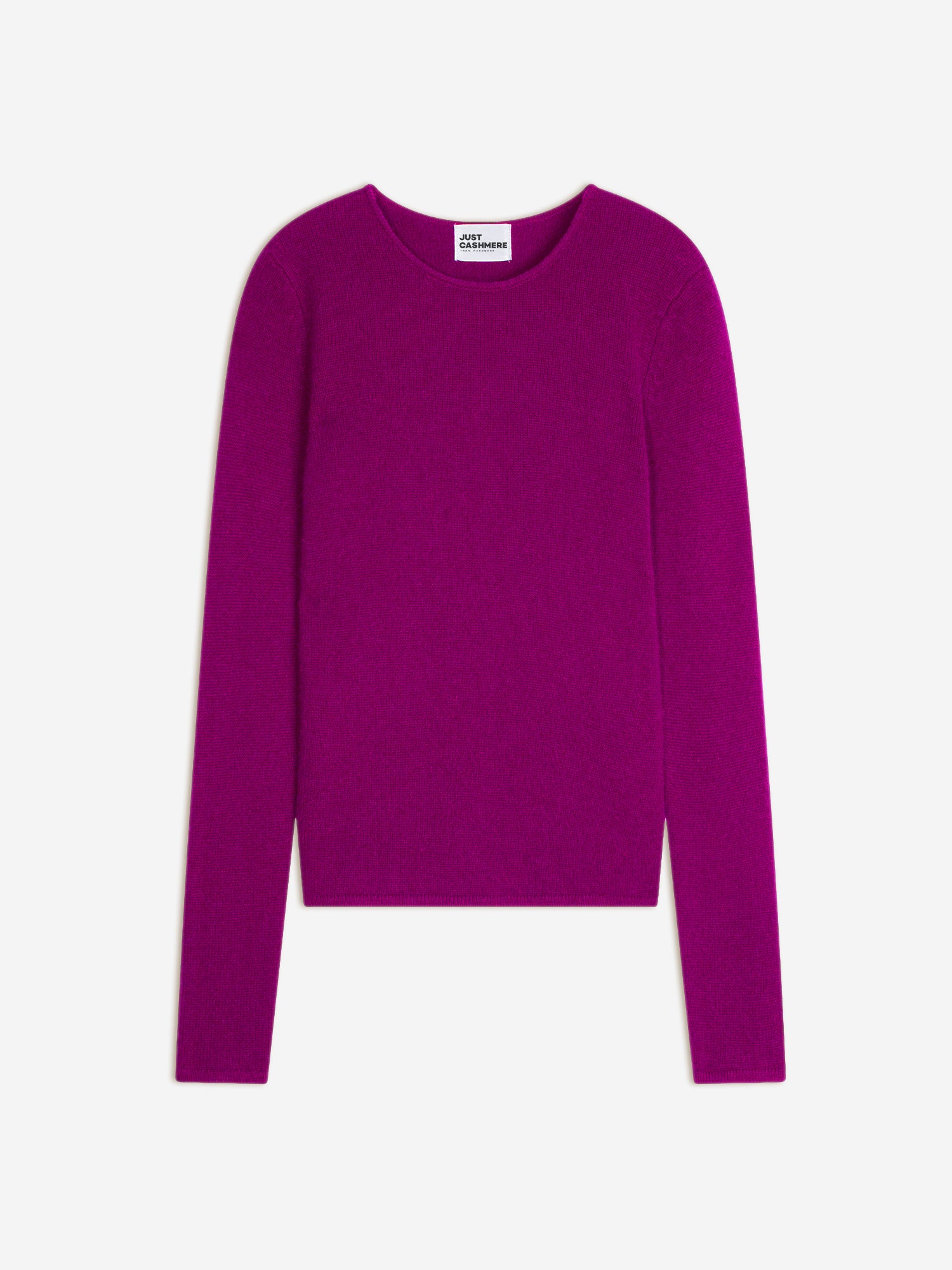 JOYCE round neck sweater, 4-ply, purple
