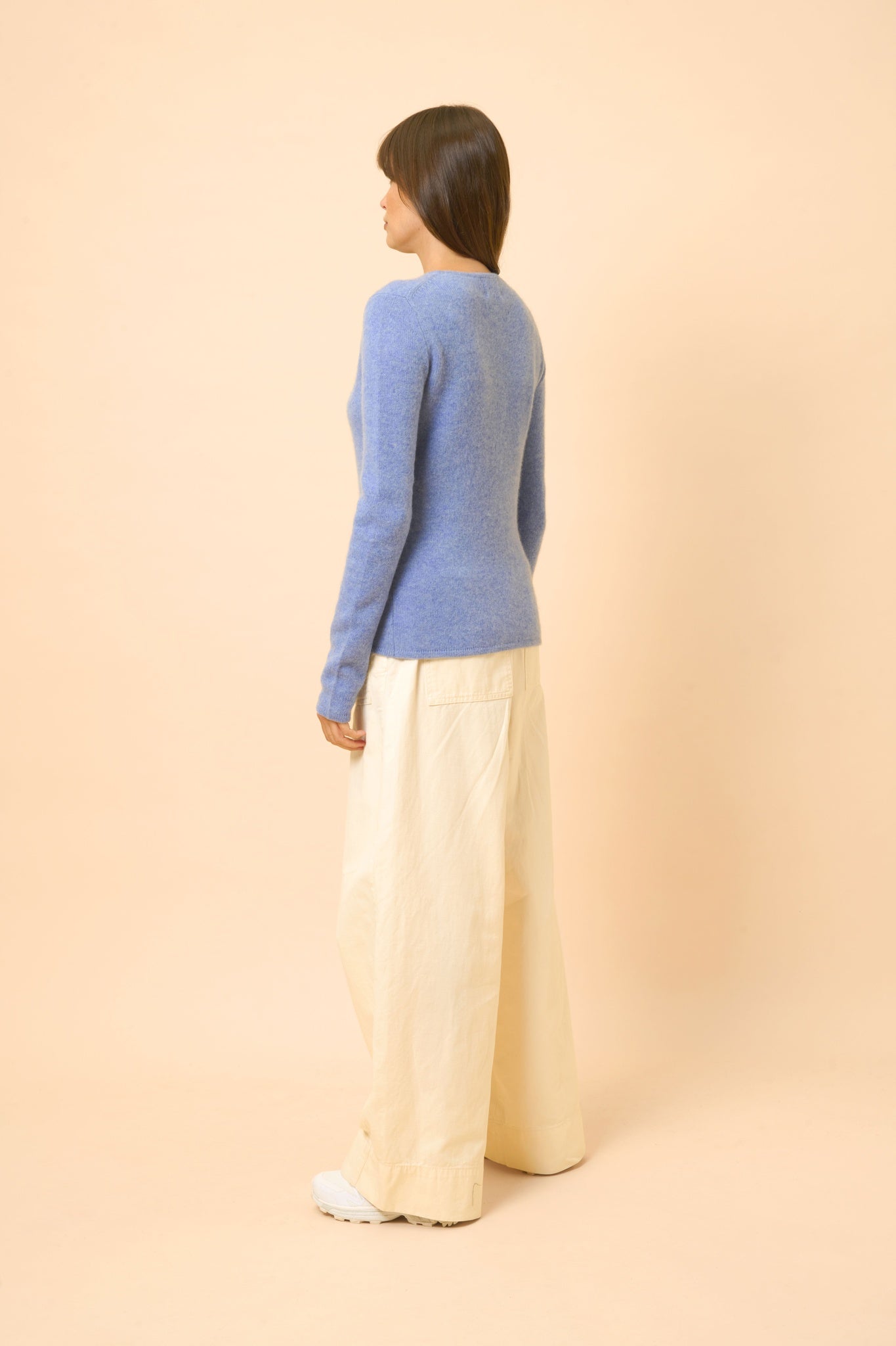 JOYCE pull col rond sky chiné