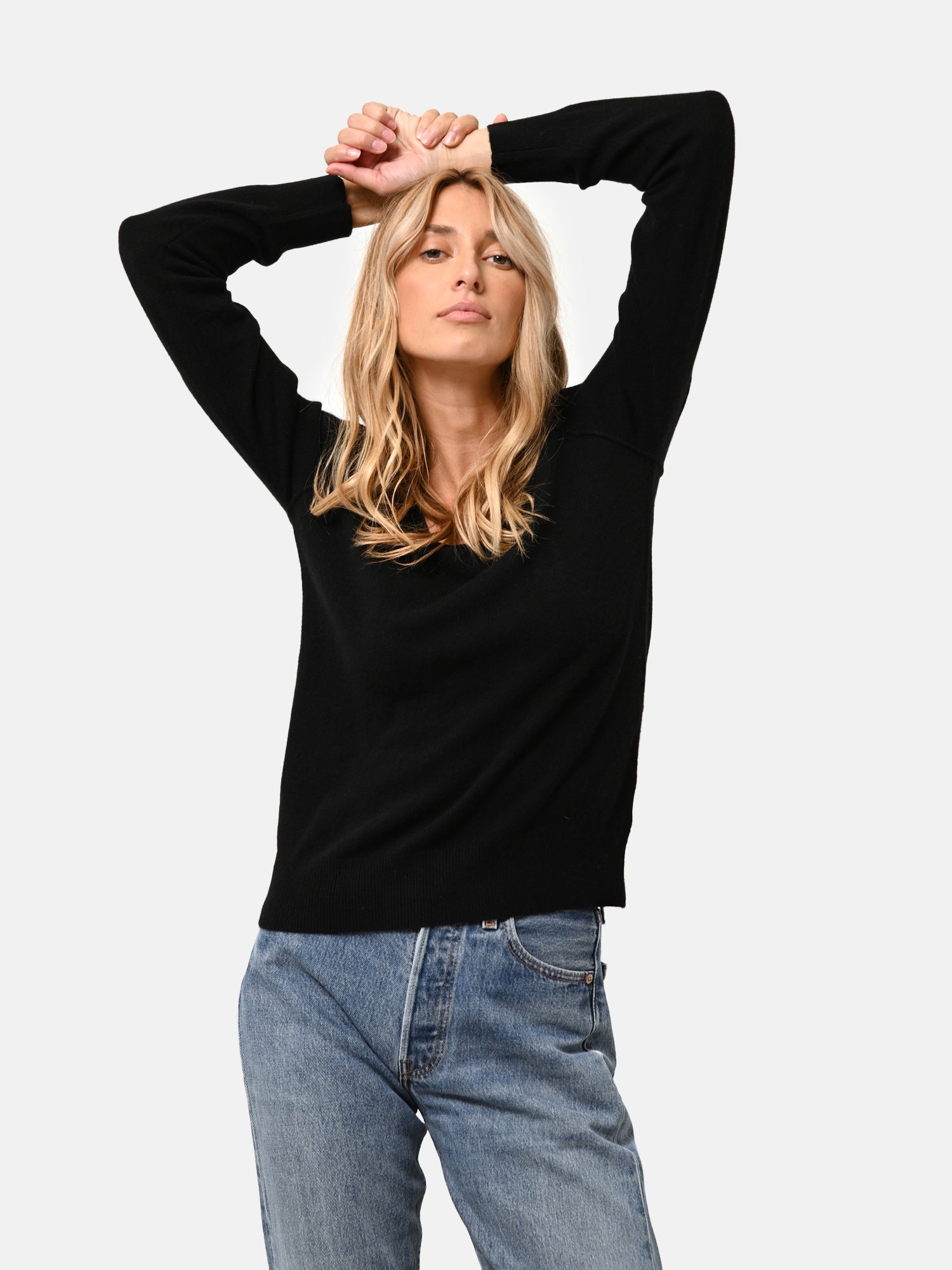 PHOEBE pull col v noir