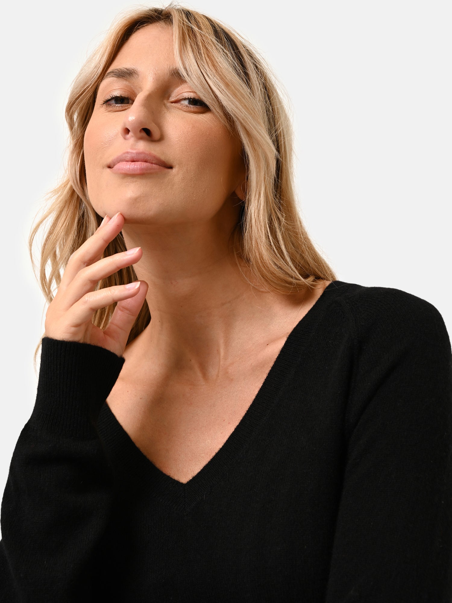 PHOEBE pull col v noir