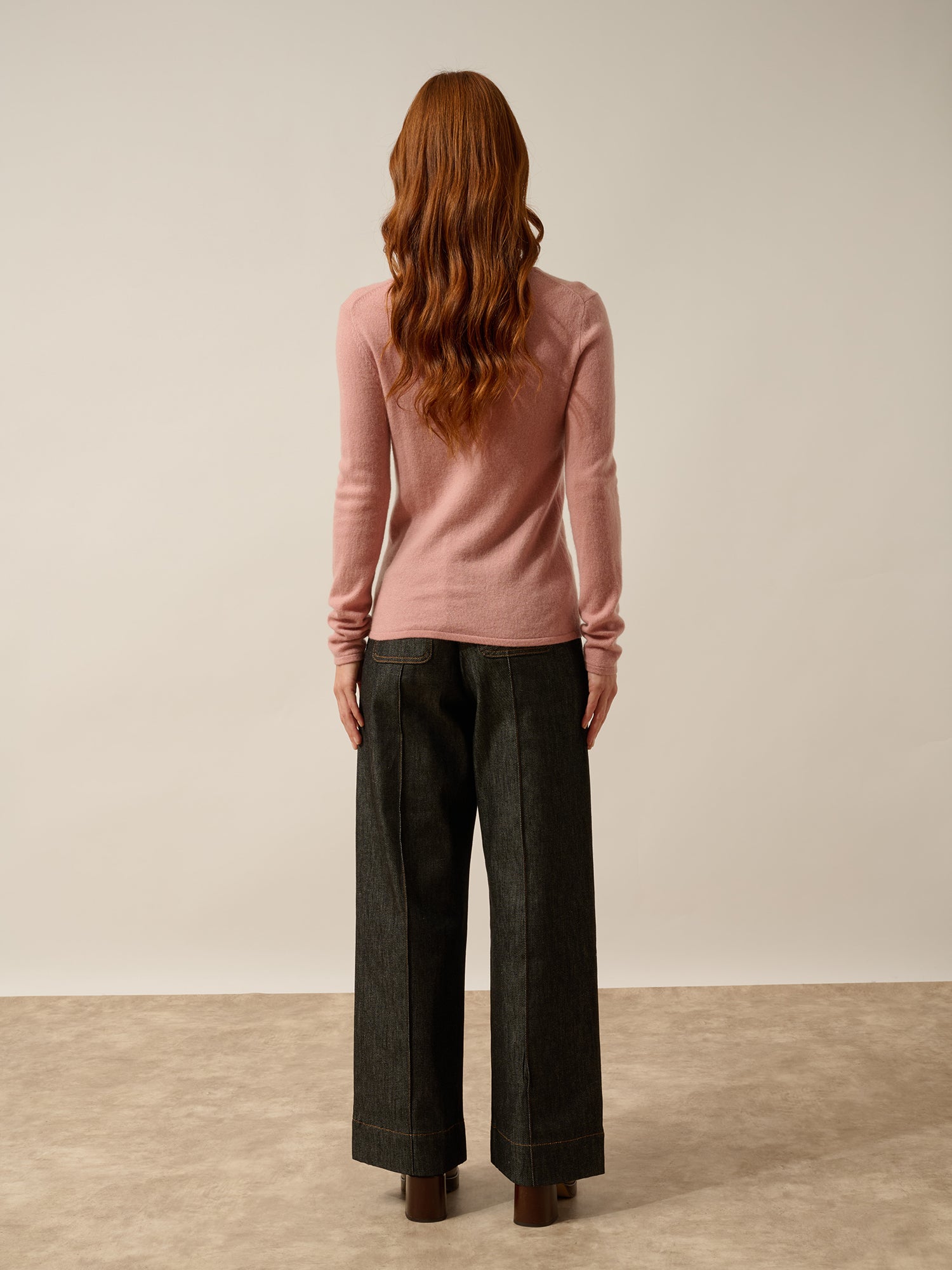 GRACE pull col bateau bois de rose