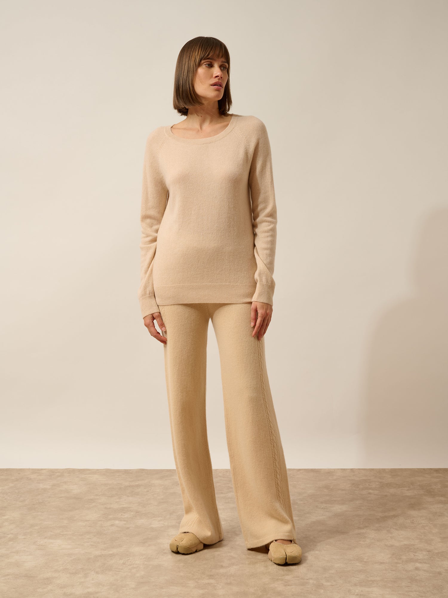 ABIGAIL pull col bateau goutte dos sable