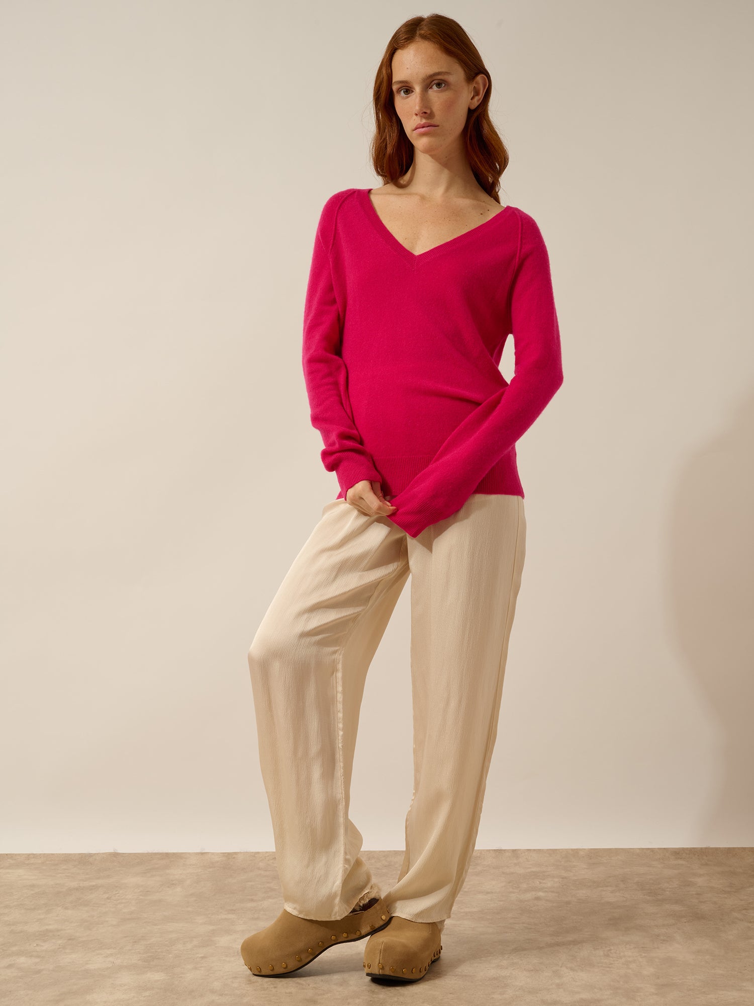 PHOEBE pull col v fuchsia