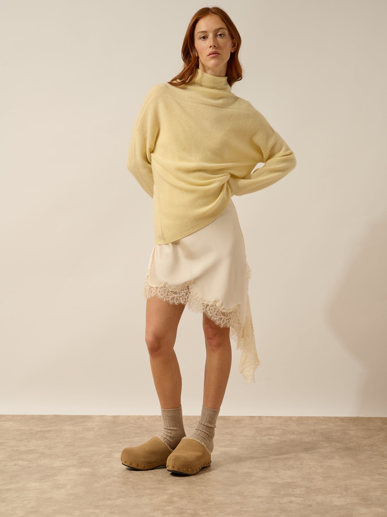 BLANTYRE lemonade turtleneck sweater