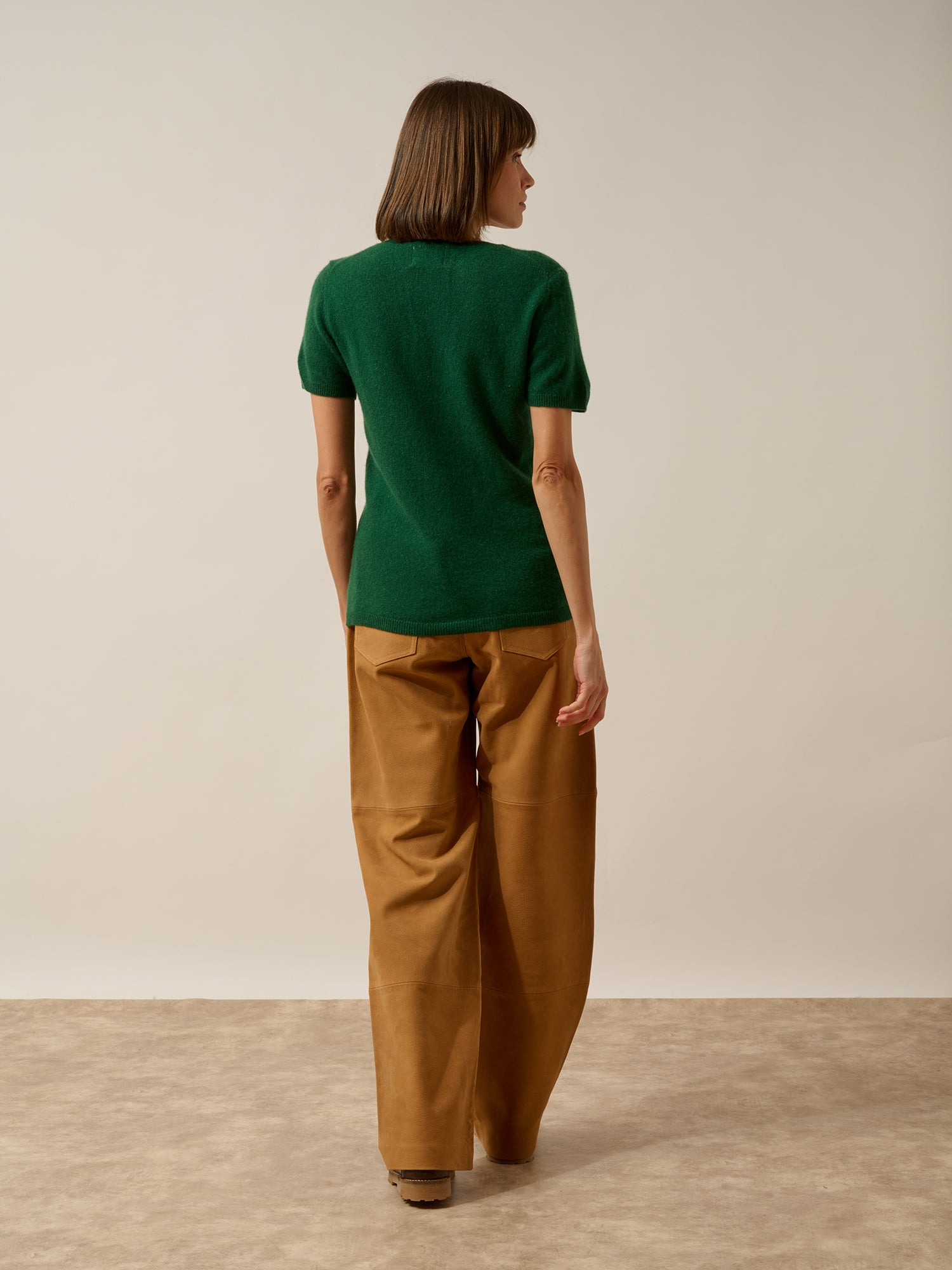 GLAMIS t-shirt col v sapin