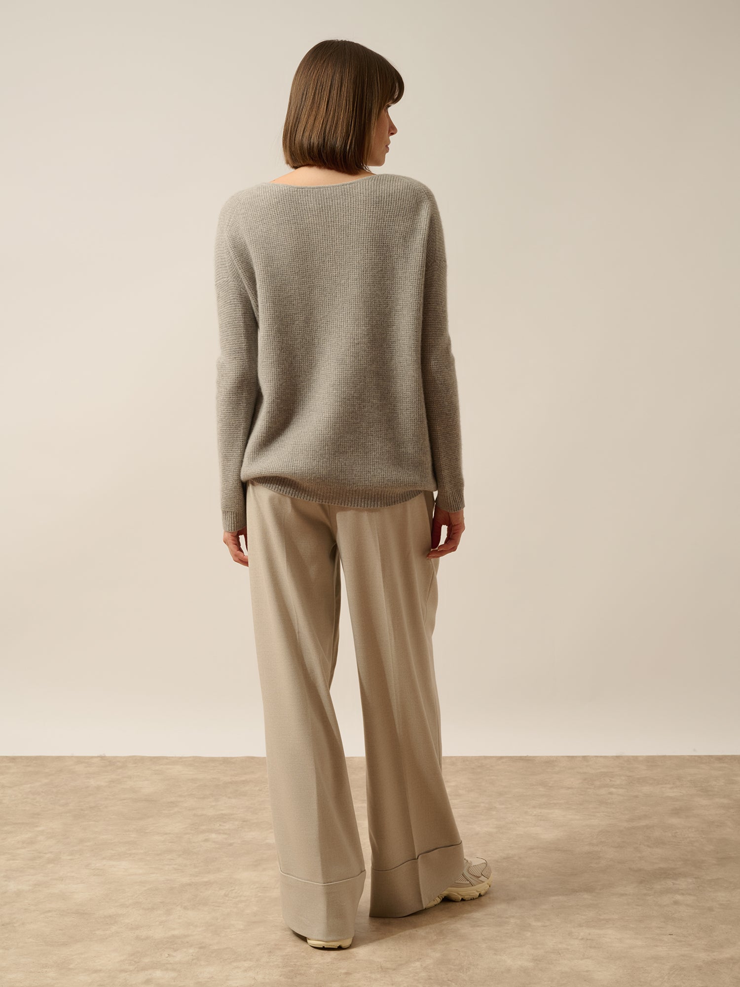 ARIANA pull col bateau nuage chiné