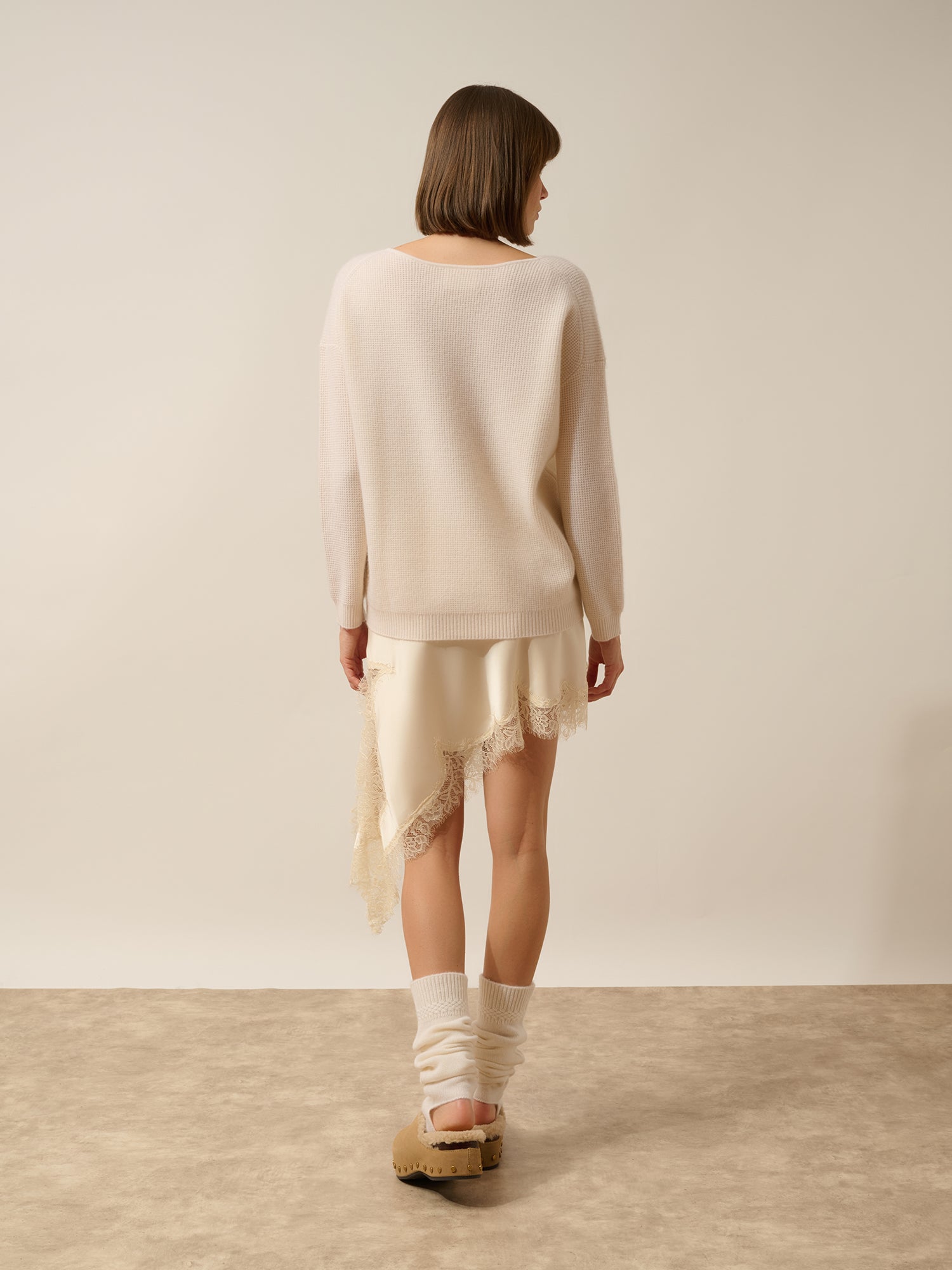 ARIANA pull col bateau neige