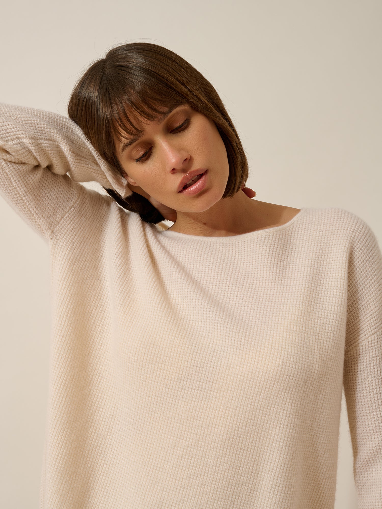 ARIANA pull col bateau neige