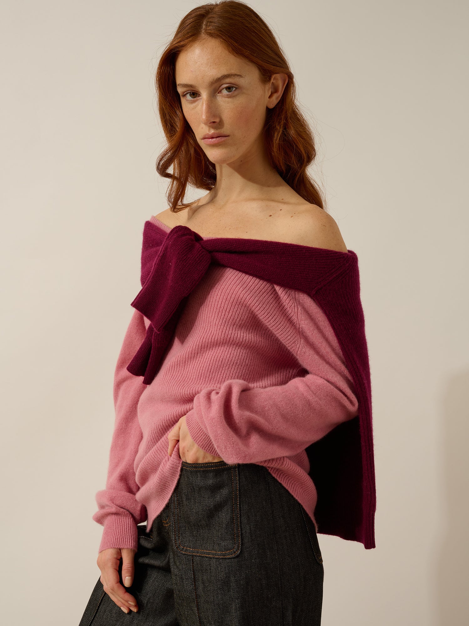 KELLY pull col bateau pétale