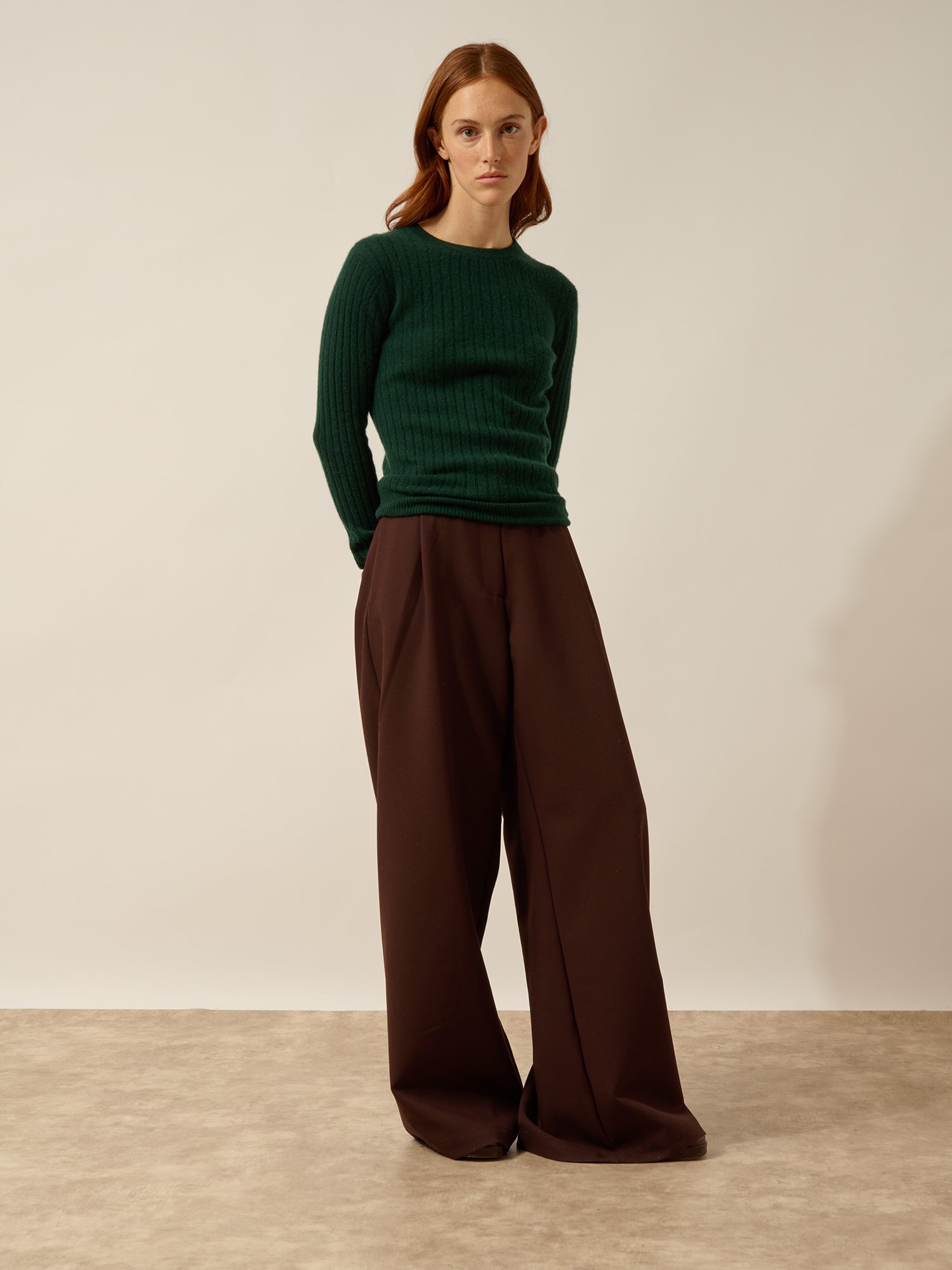 AVANA pull col rond cyprès