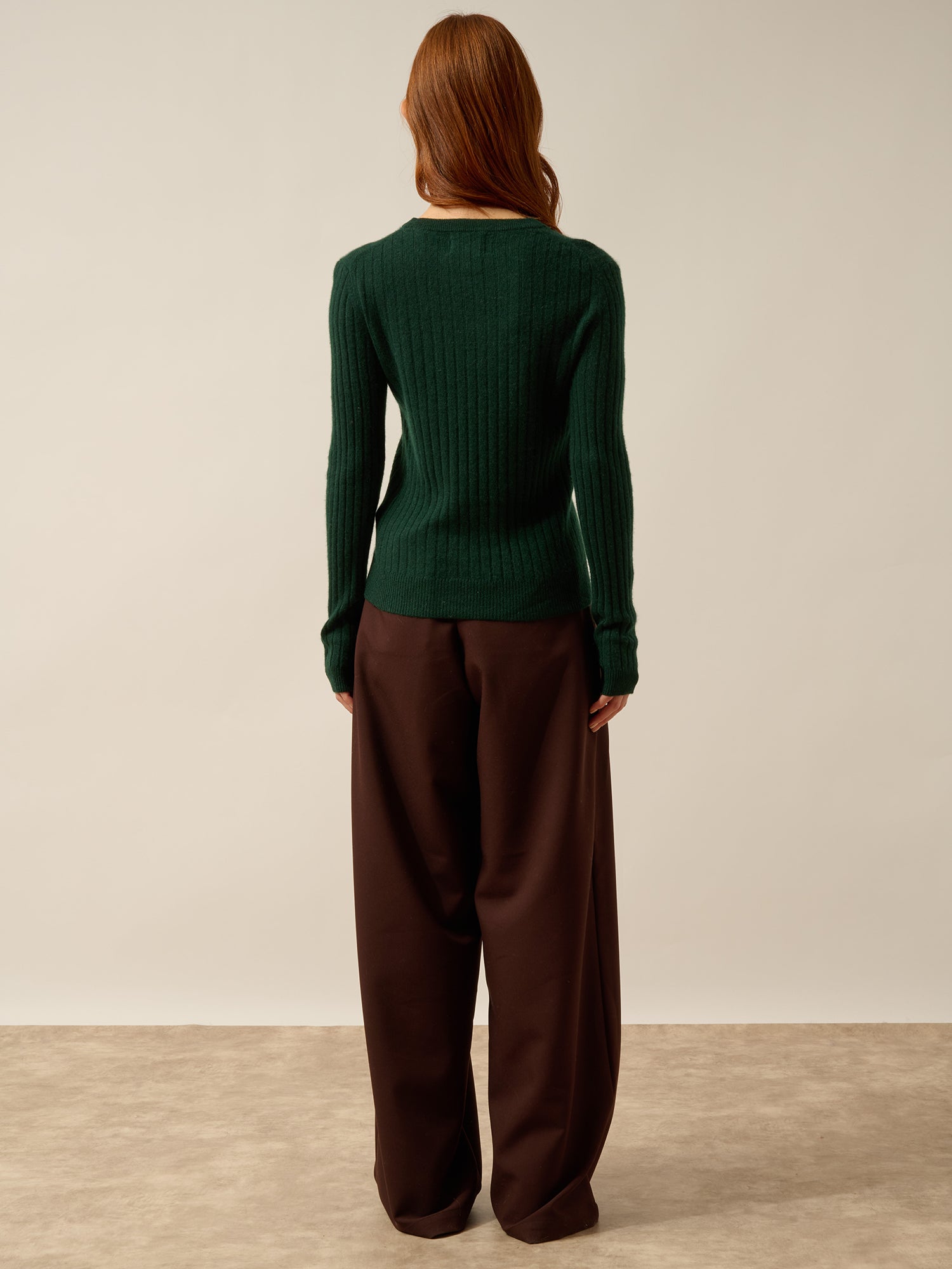 AVANA round-neck sweater cypress