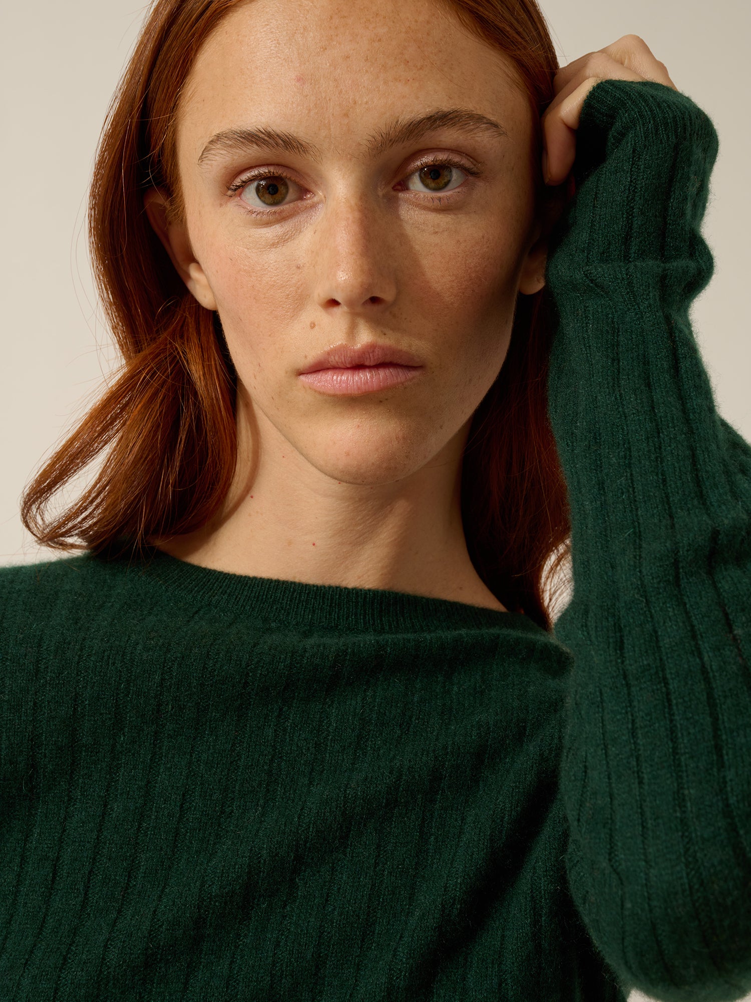 AVANA round-neck sweater cypress