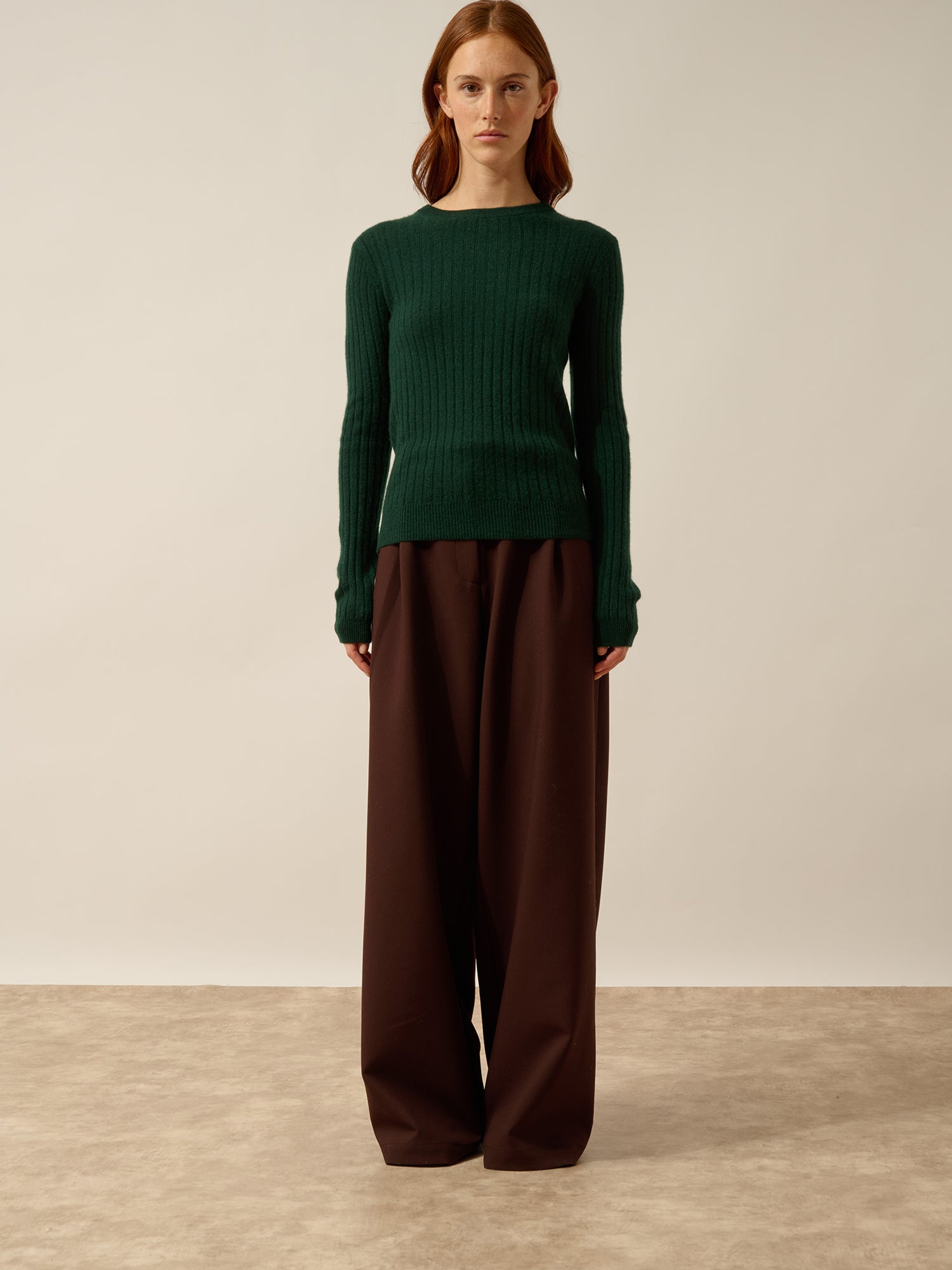 AVANA round-neck sweater cypress