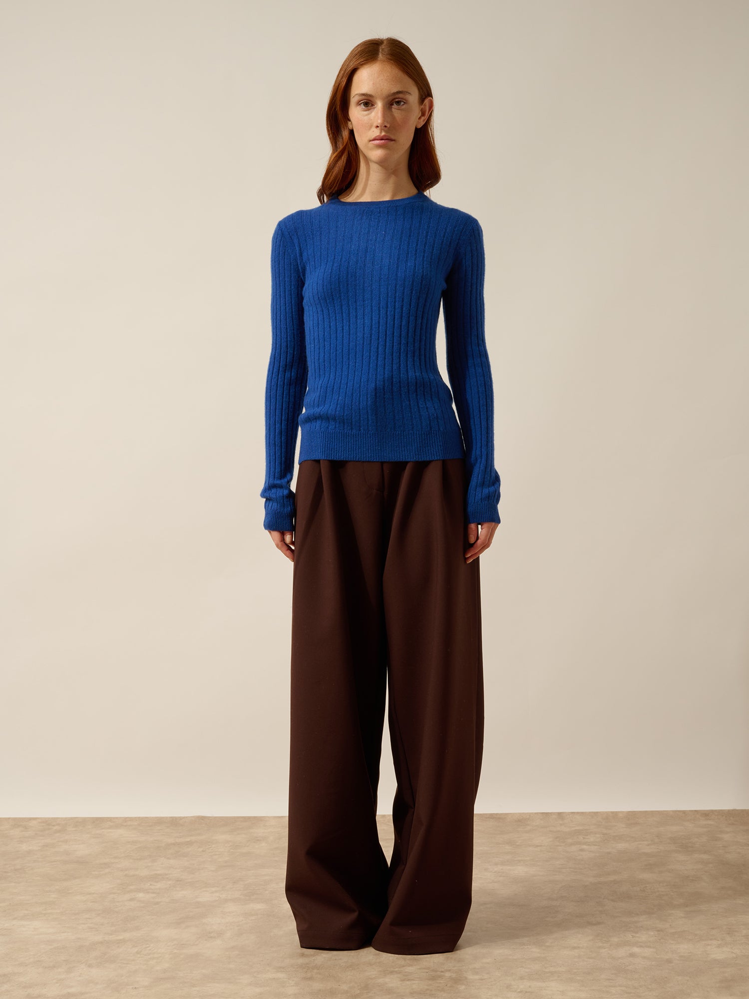 AVANA pull col rond outremer