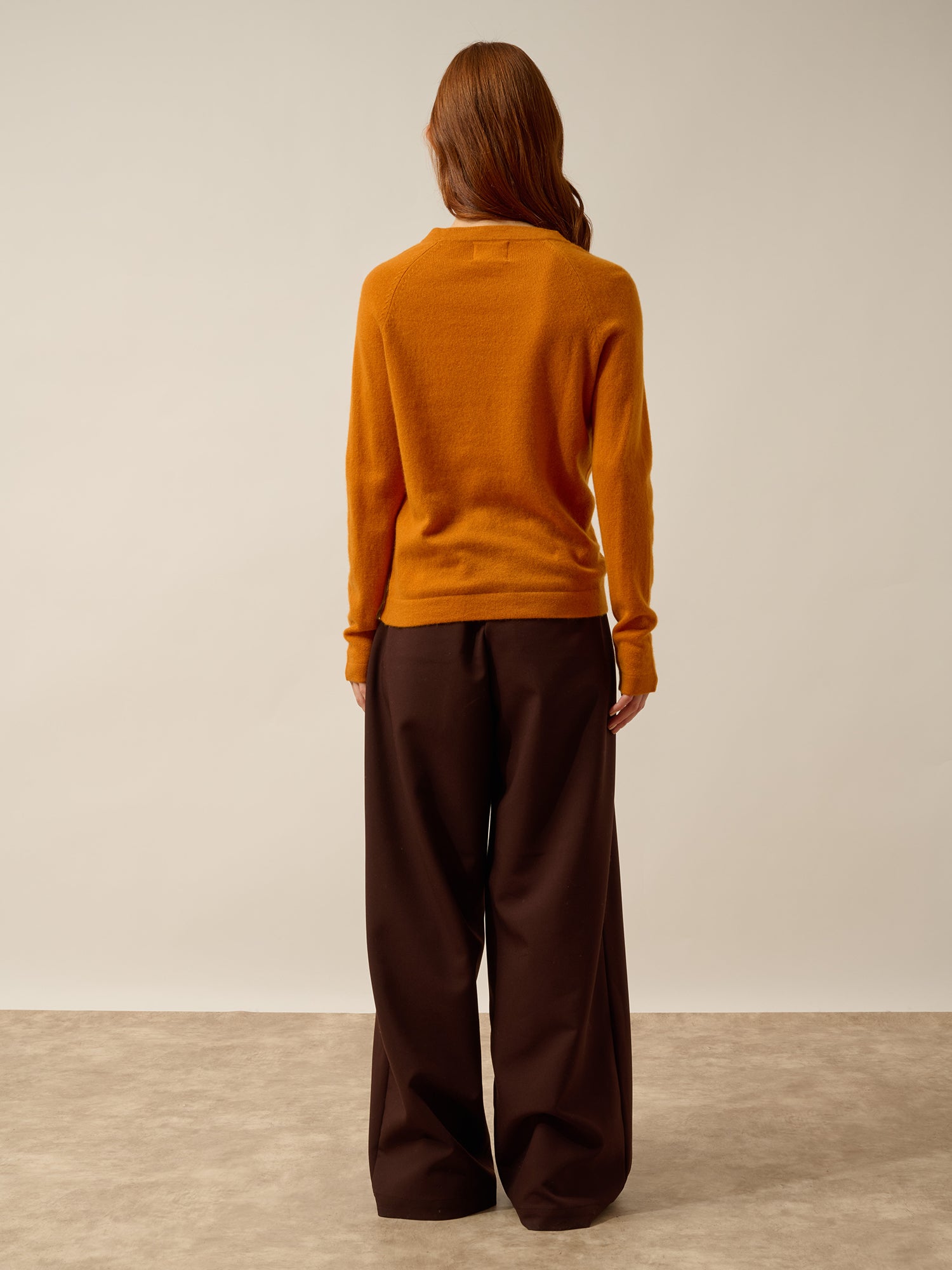 JANE round-neck sweater ochre