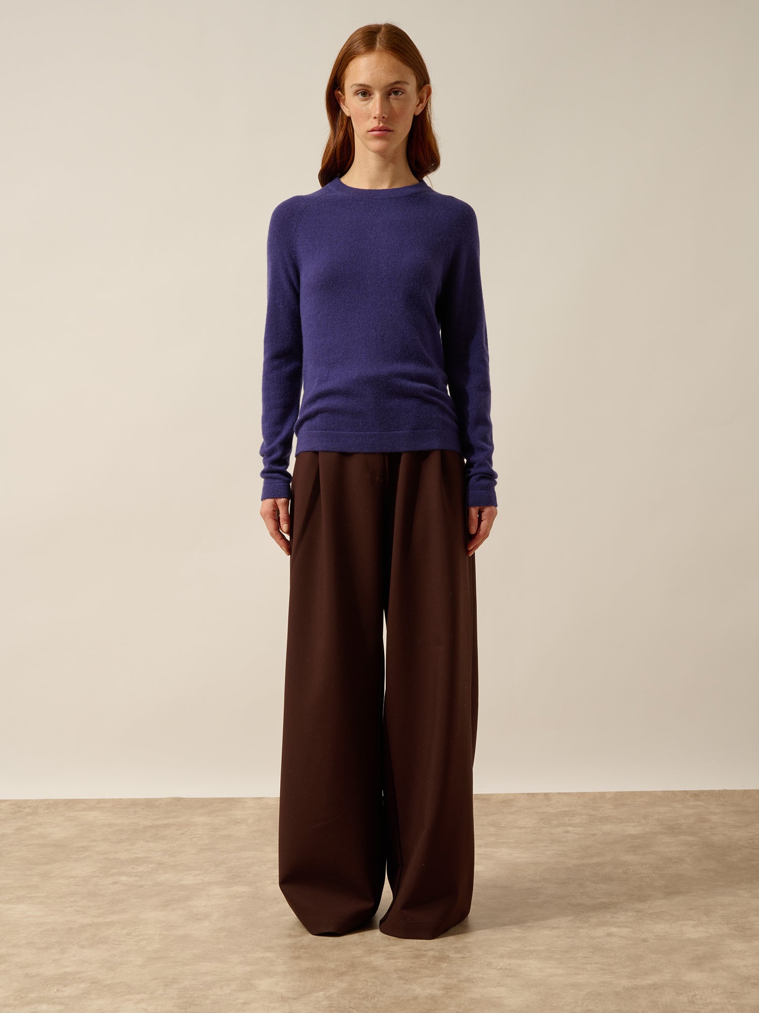 JANE pull col rond purple