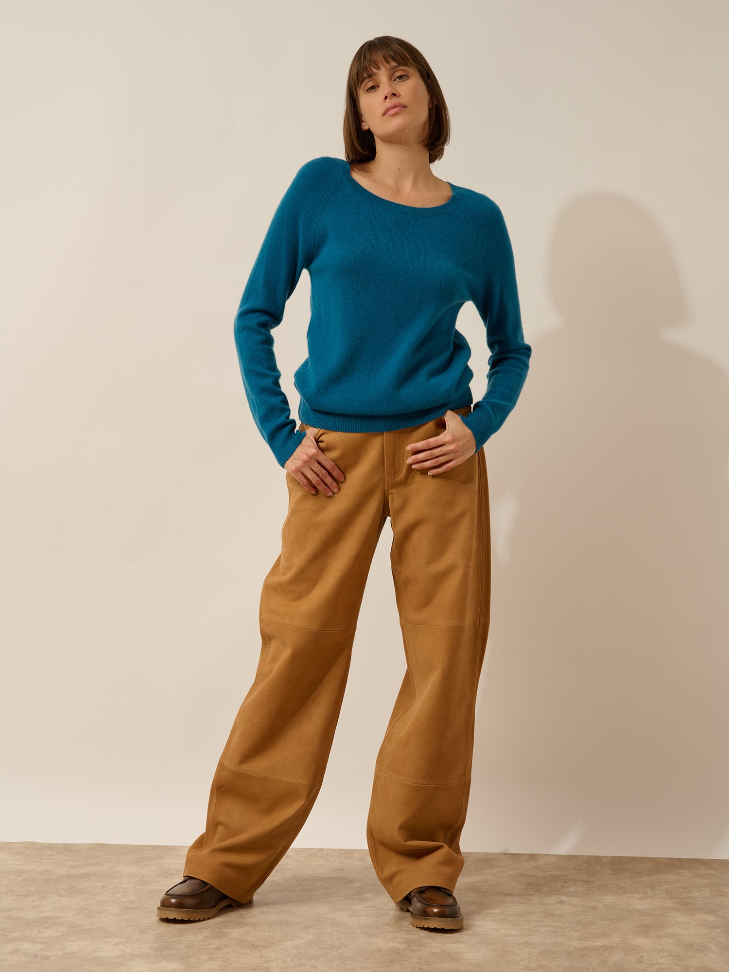 ABIGAIL pull col bateau goutte dos paon