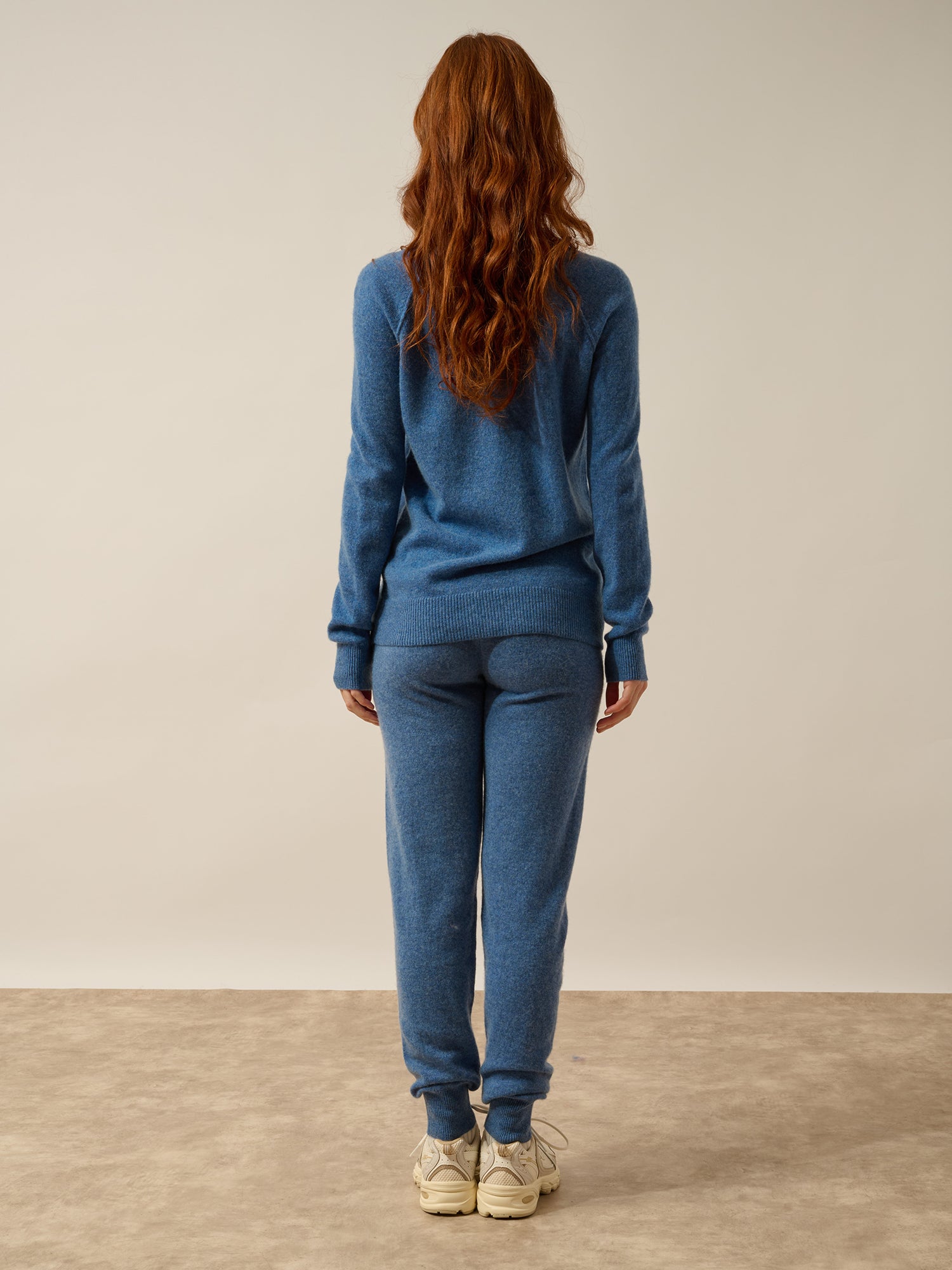 HELEN round-neck sweater denim blue