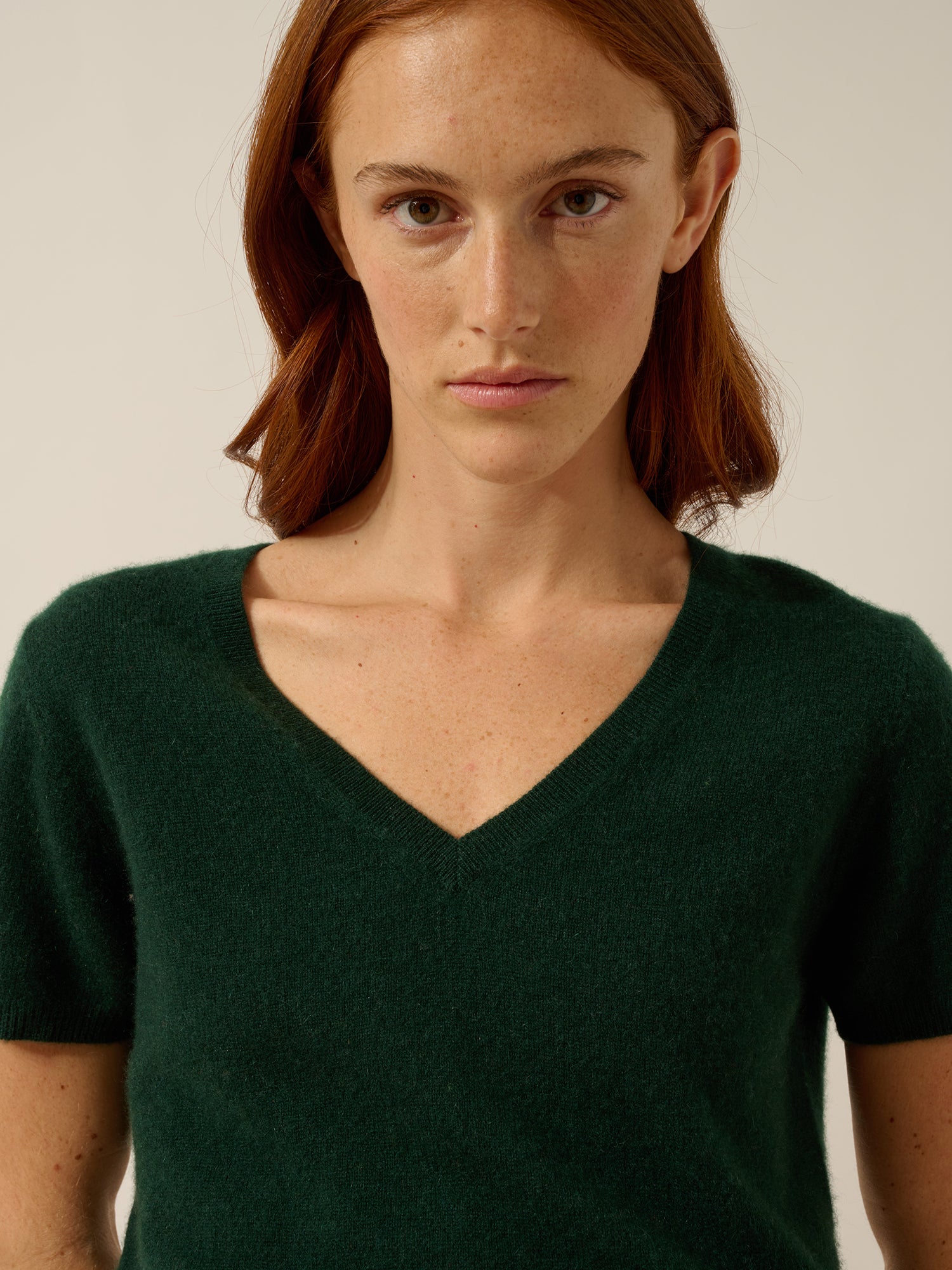 GLAMIS t-shirt col v cyprès