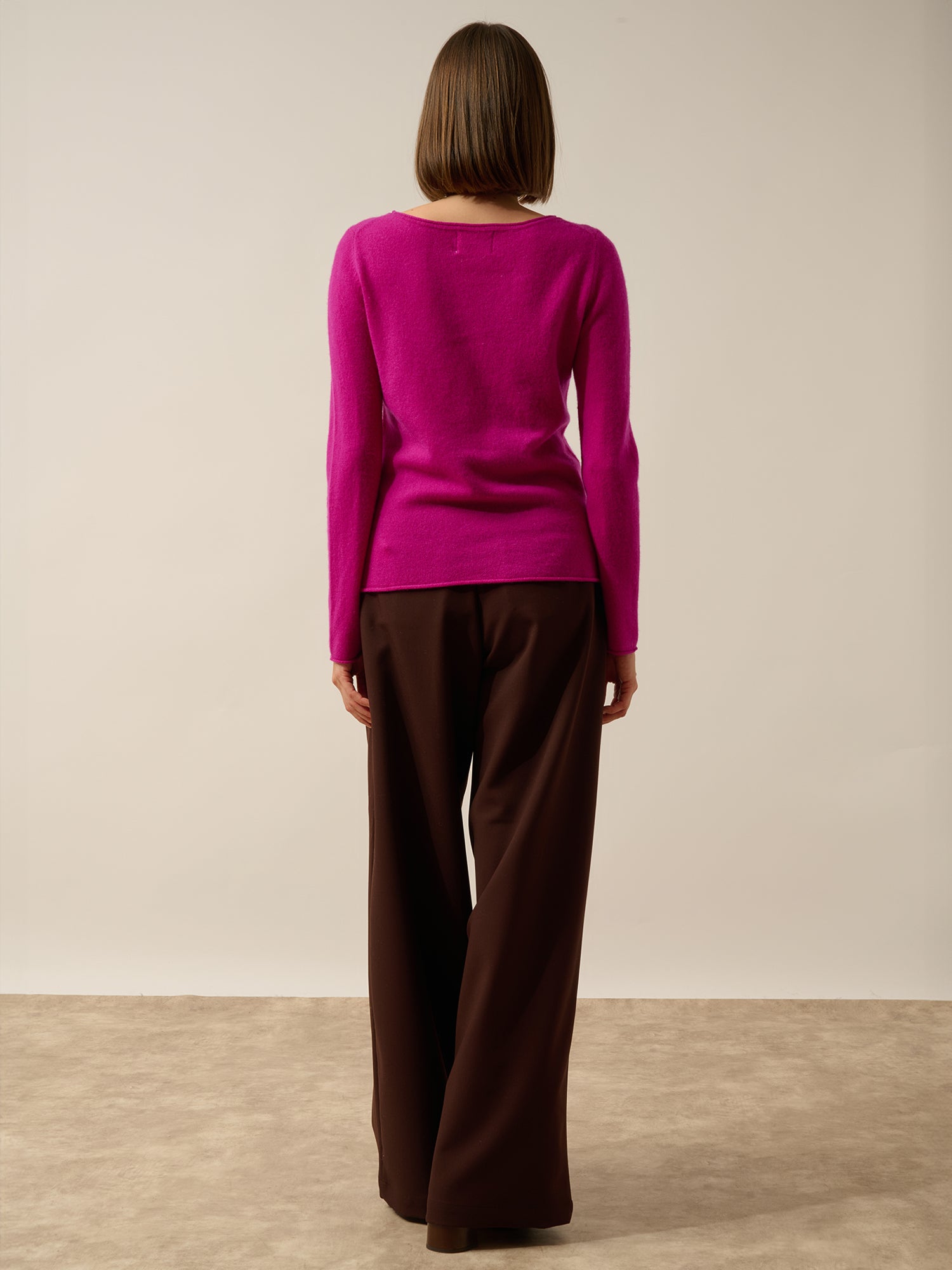 GRACE pull col bateau violine