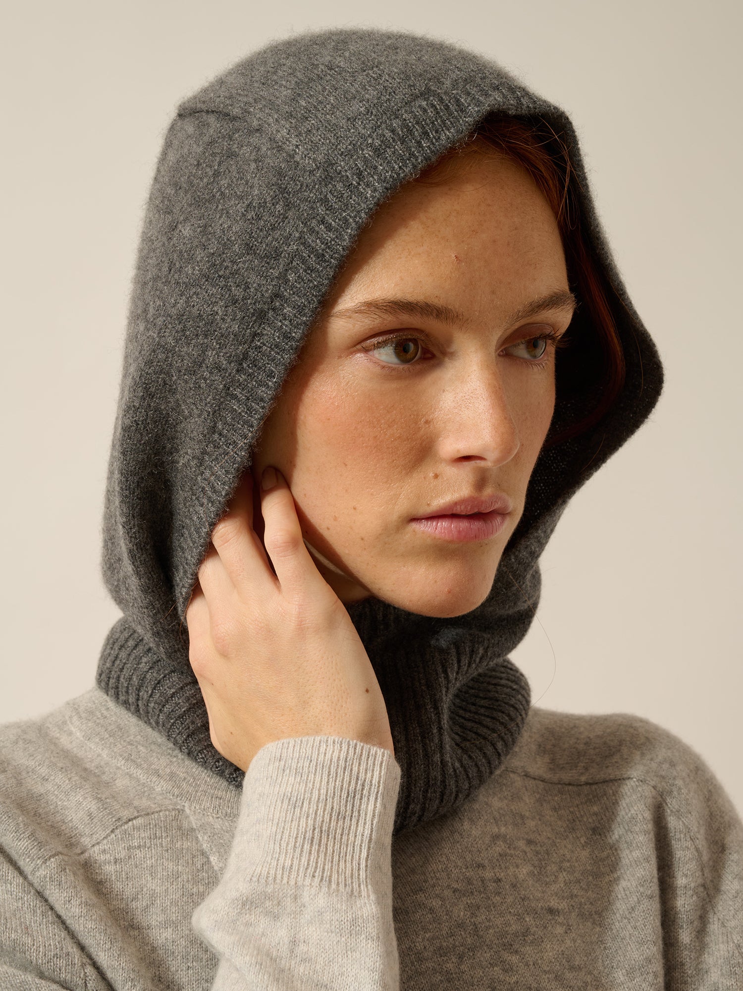 SERENA cagoule 4 fils anthracite chiné