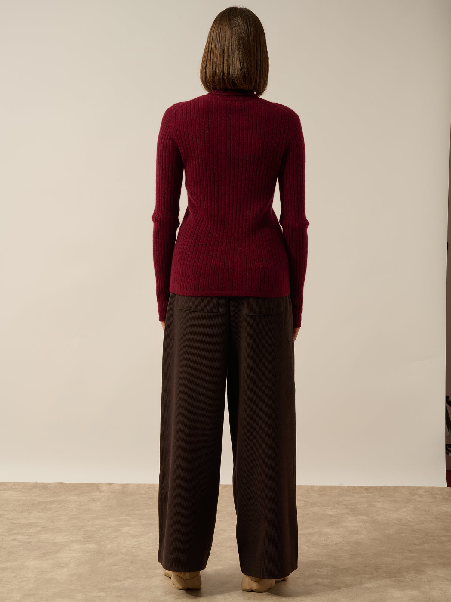 HYPNOS blackberry turtleneck sweater