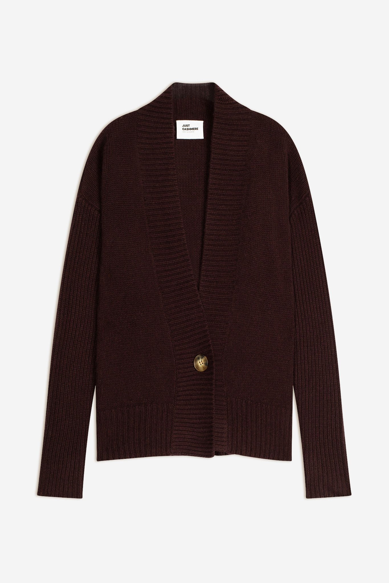 juliaca cardigan col v aubergine