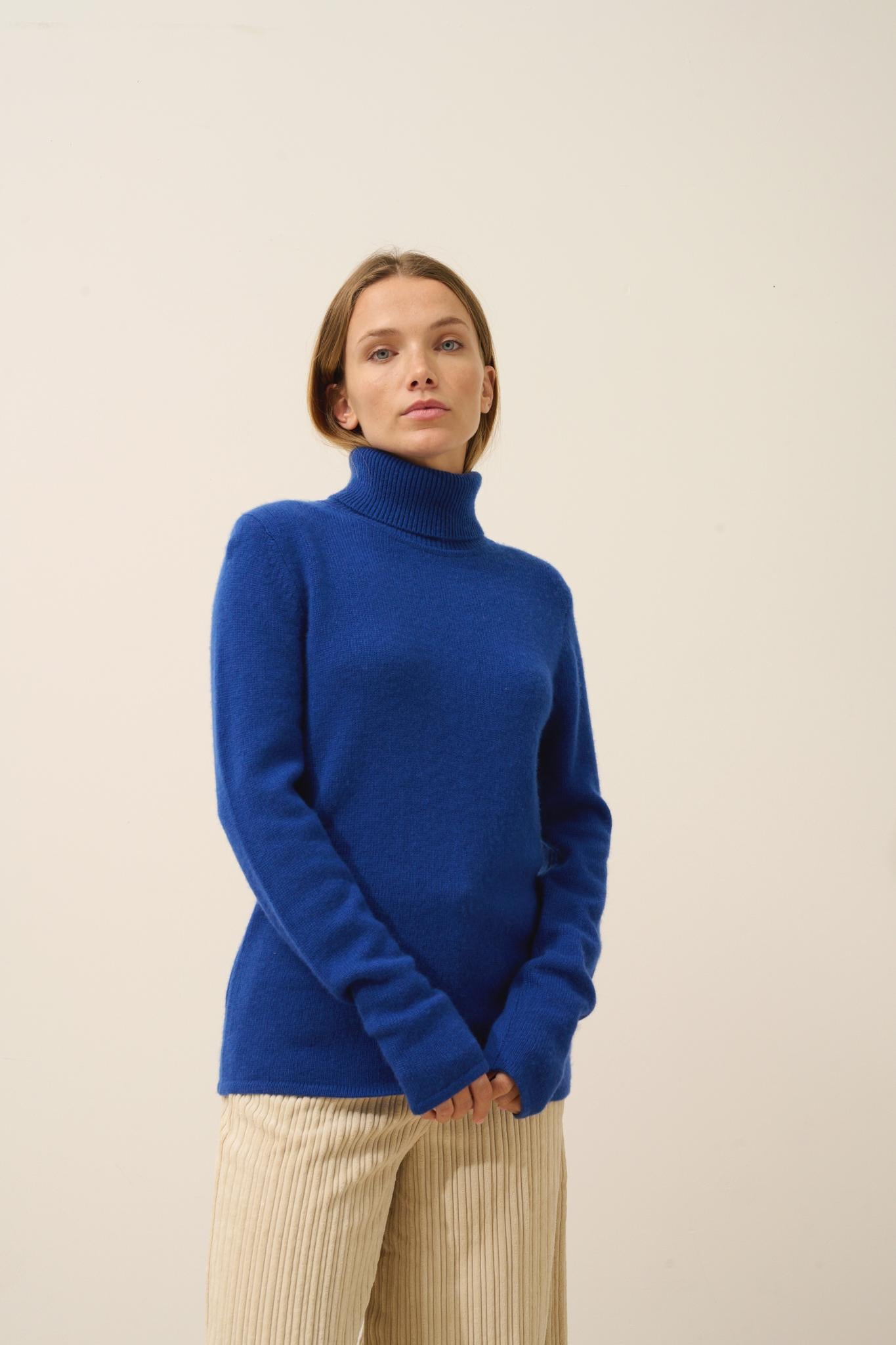 JUNE ultramarine turtleneck sweater