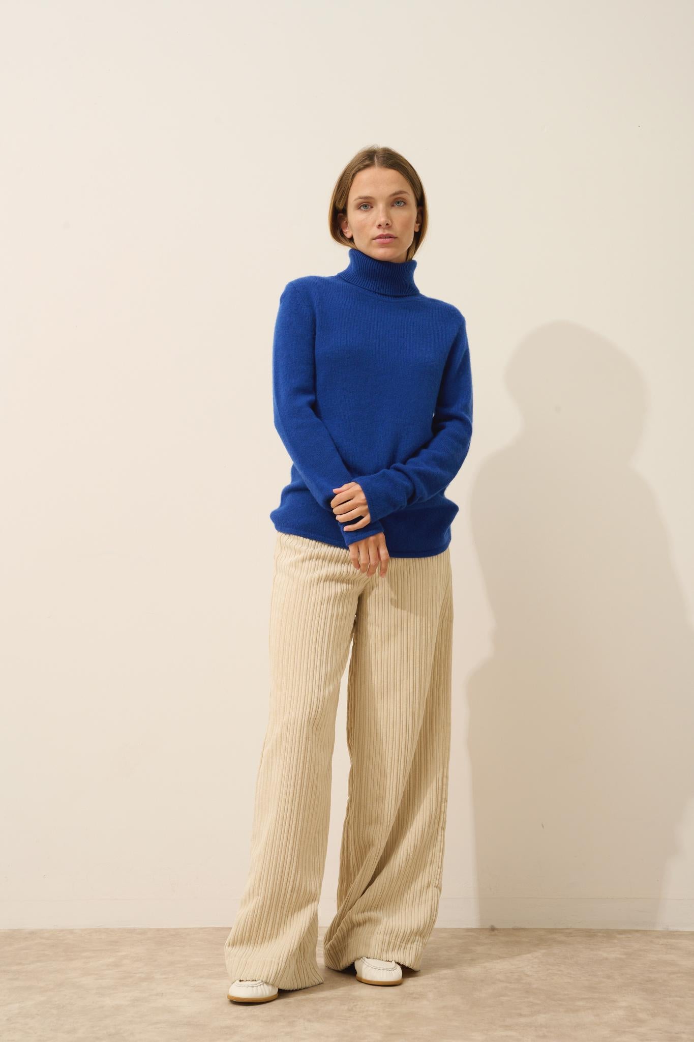 JUNE ultramarine turtleneck sweater