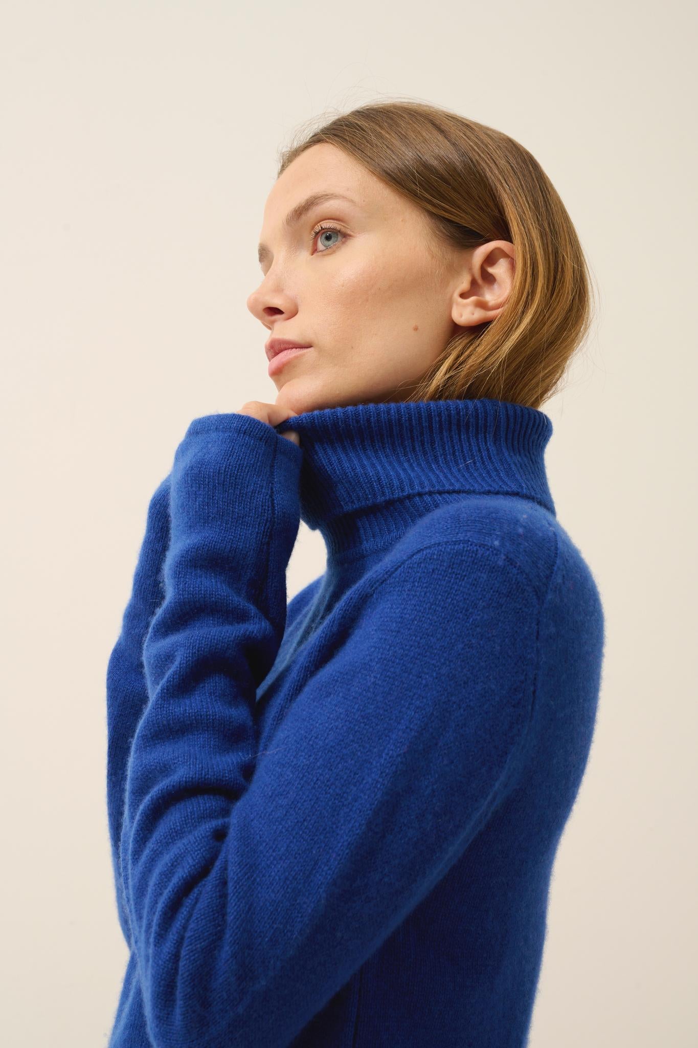 JUNE ultramarine turtleneck sweater