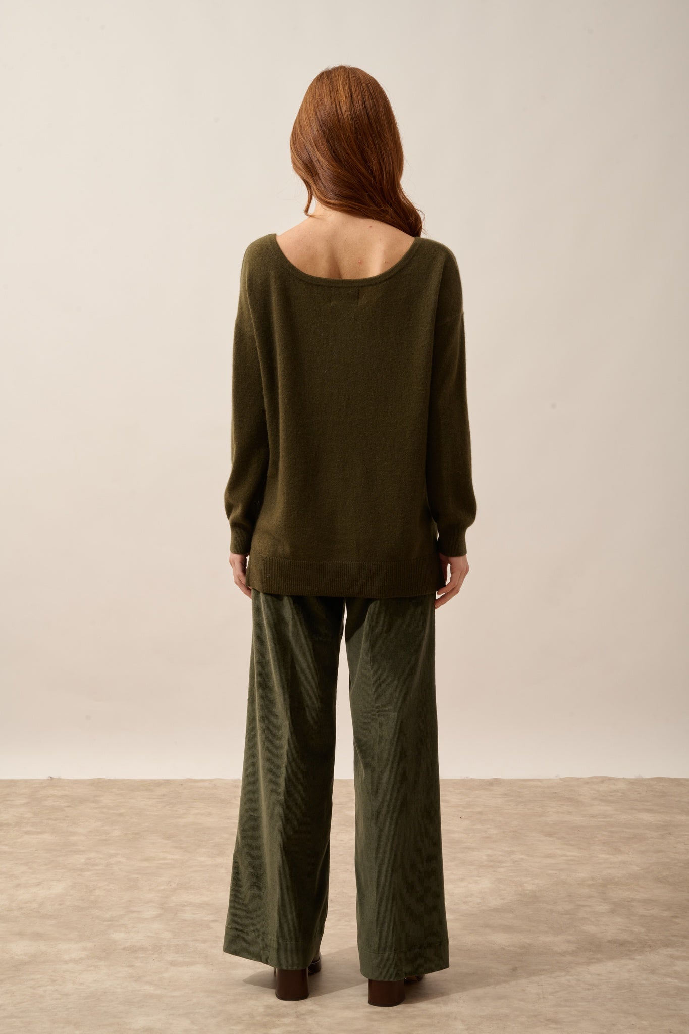 KAREN pull col rond chatain