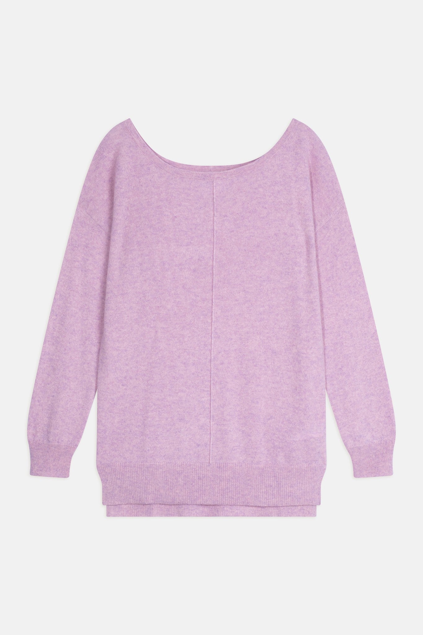 karen pull col rond guimauve chiné