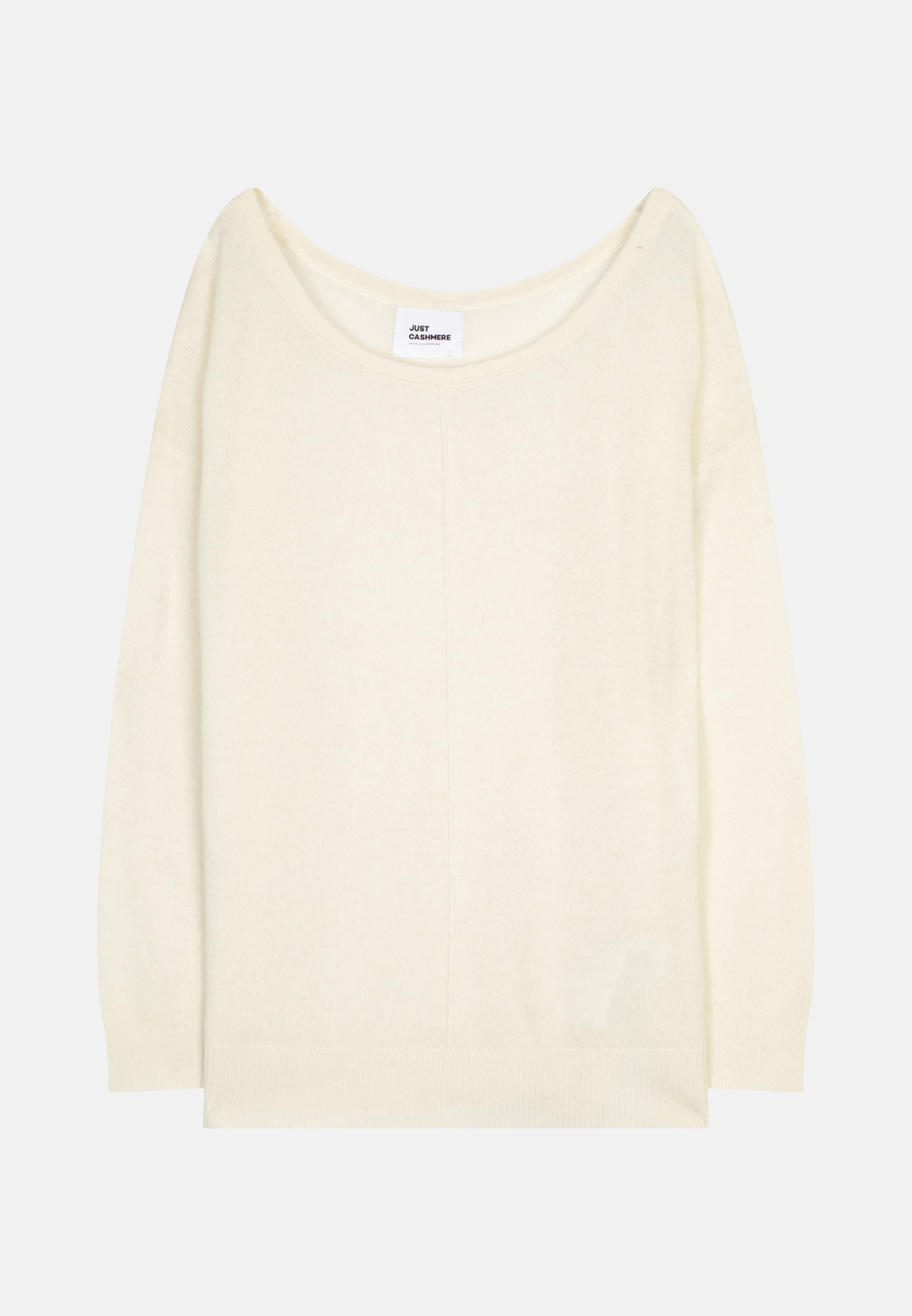 KAREN pull col rond ivoire
