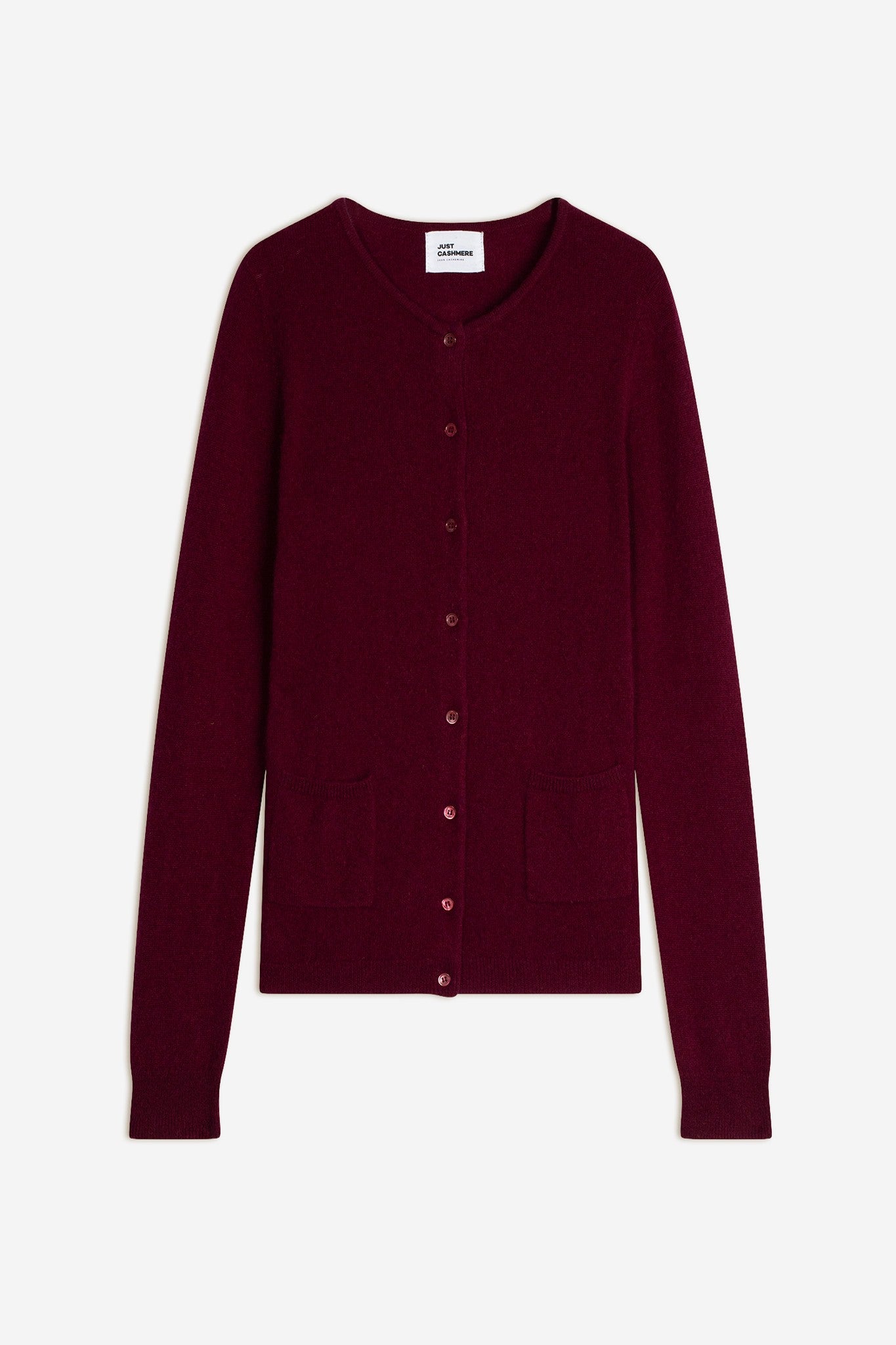 katharine cardigan col rond bordeaux