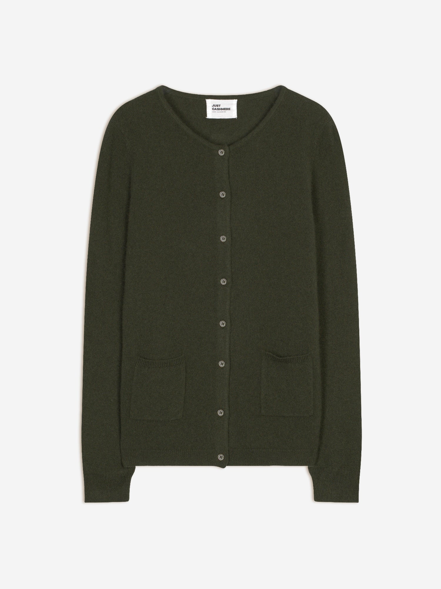 KATHARINE cardigan col rond kaki