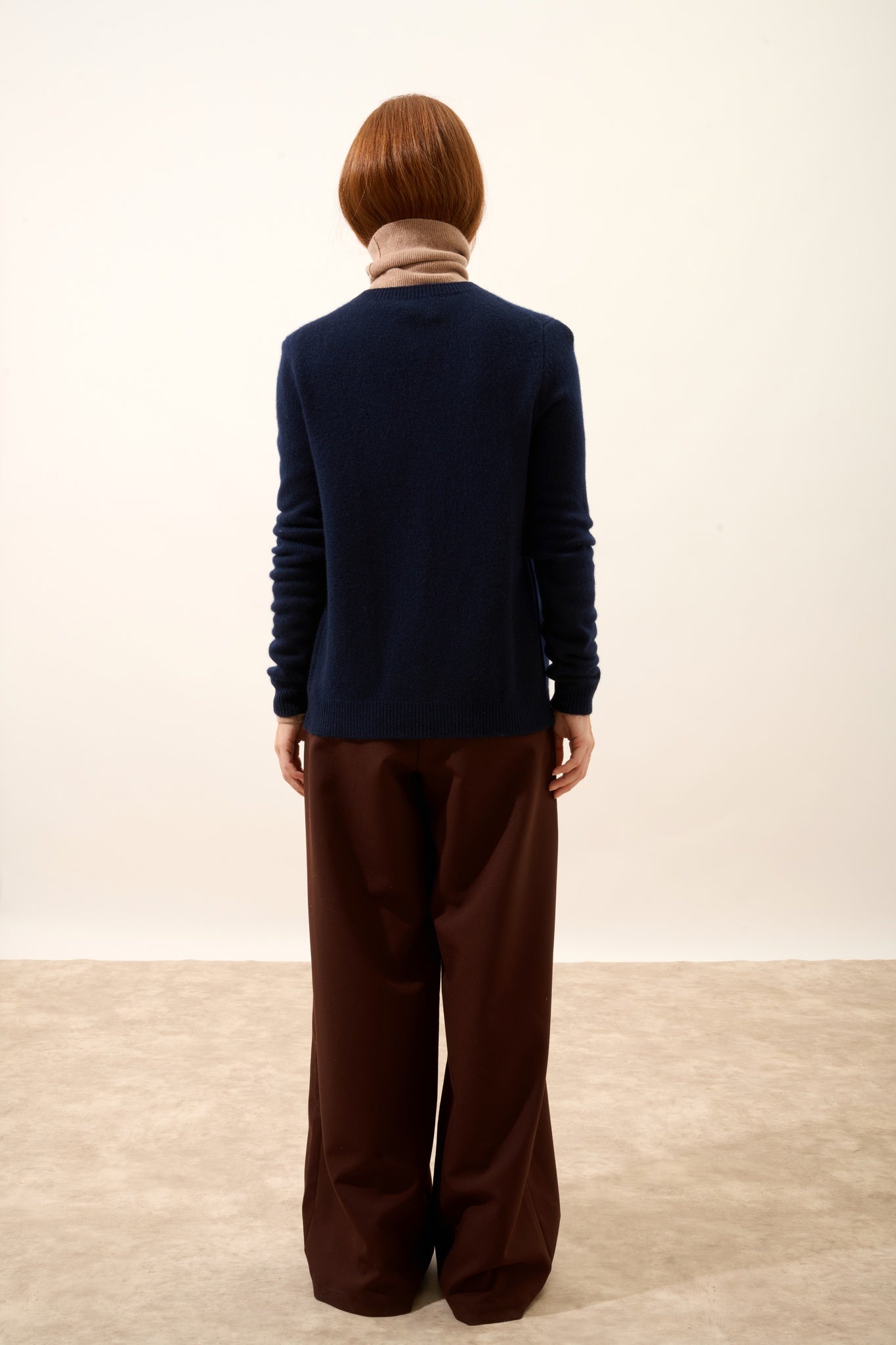 KATHARINE cardigan col rond navy