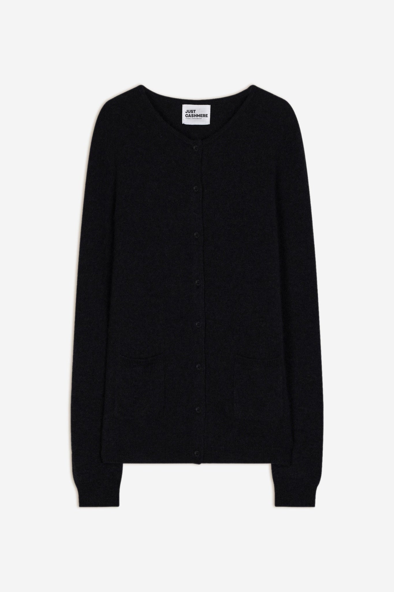 KATHARINE cardigan round neck black mottled