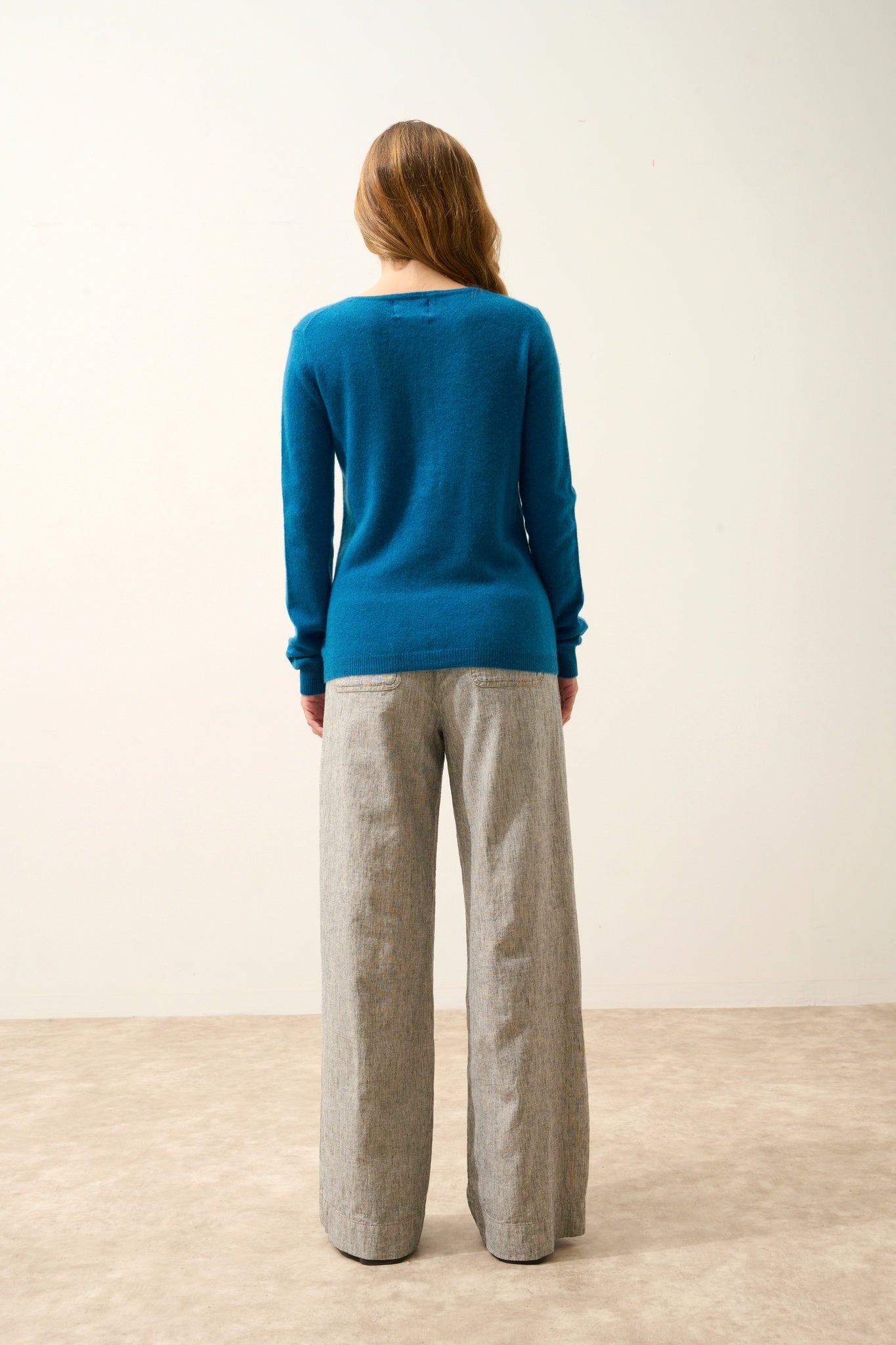 KATHARINE cardigan col rond paon