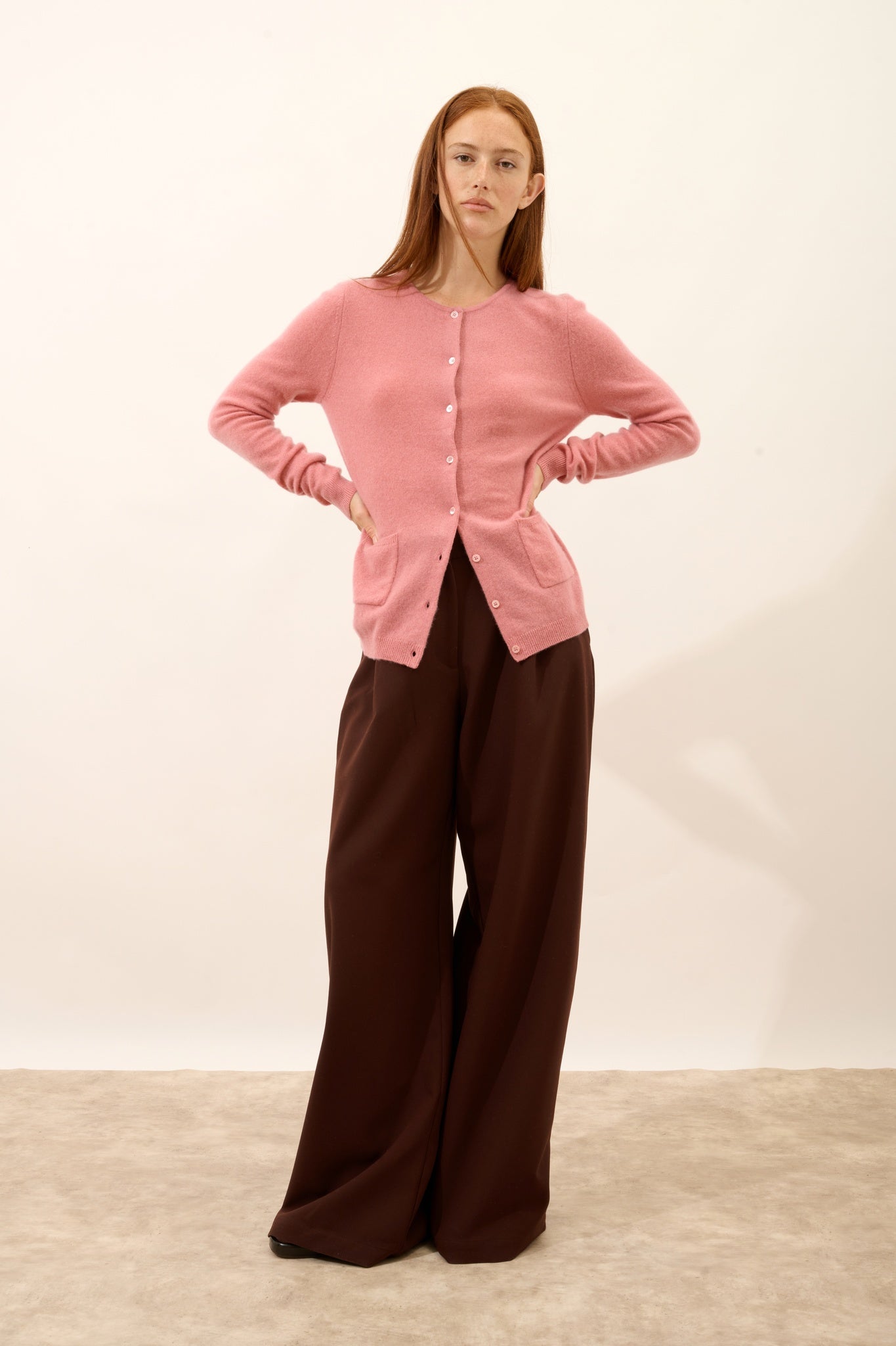 KATHARINE petal neck cardigan