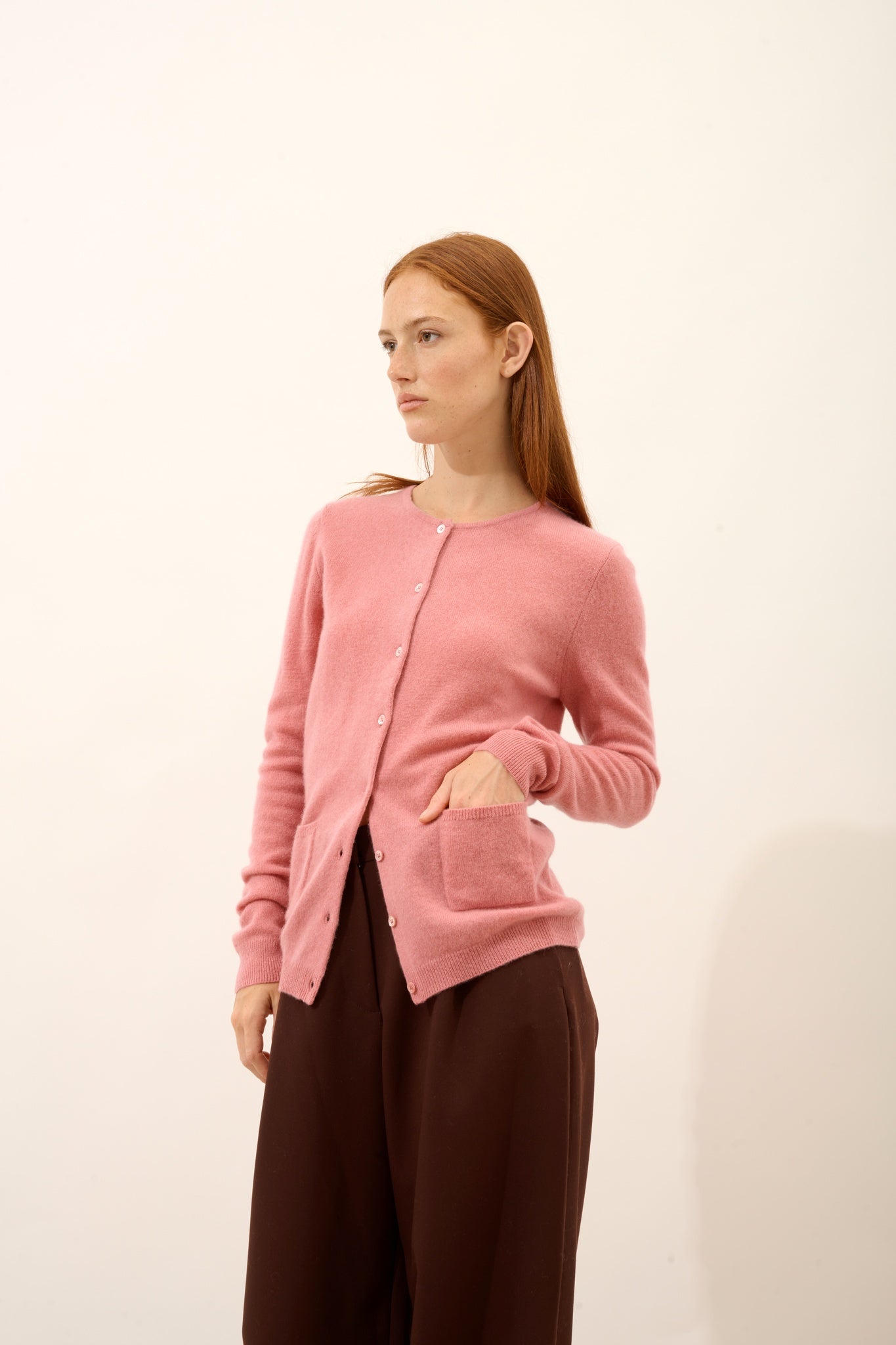 KATHARINE petal neck cardigan