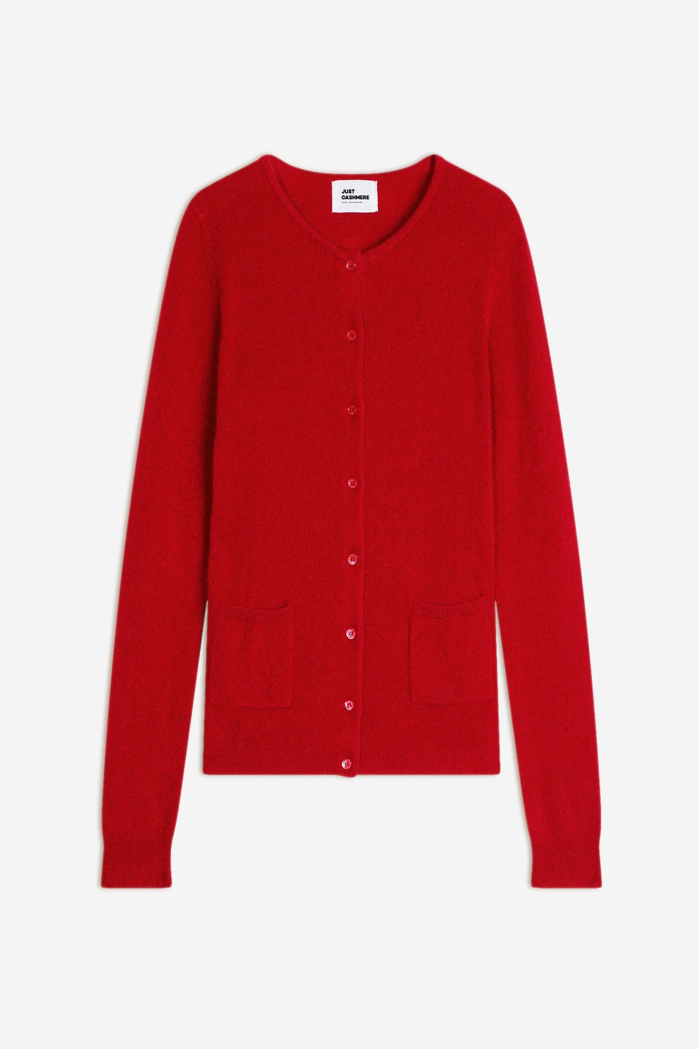 katharine cardigan col rond rouge