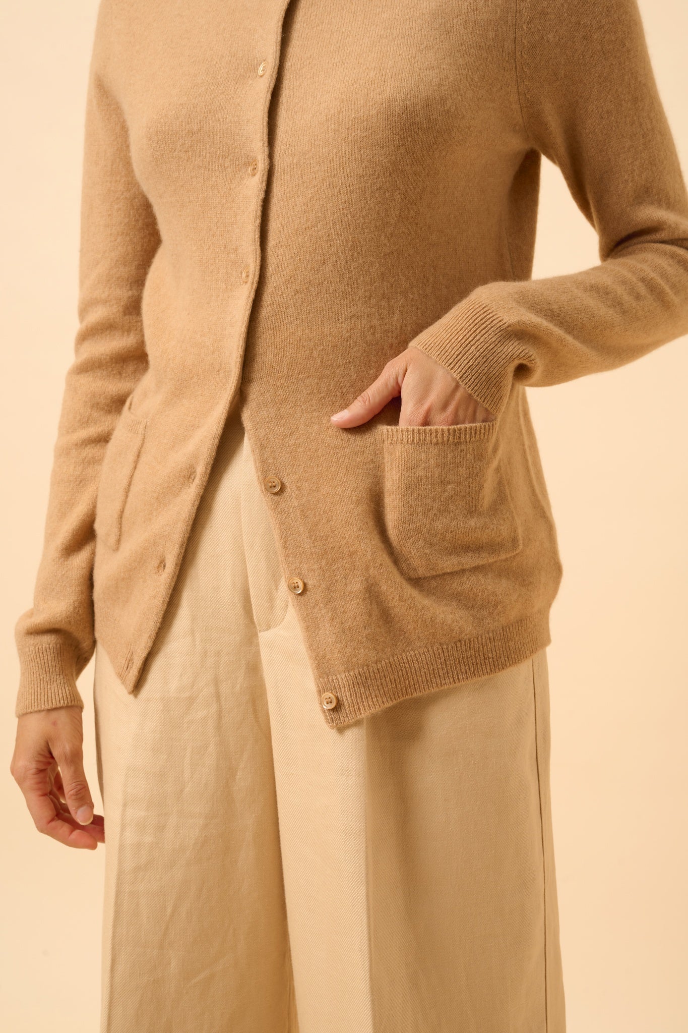 KATHARINE cardigan sahara round neck