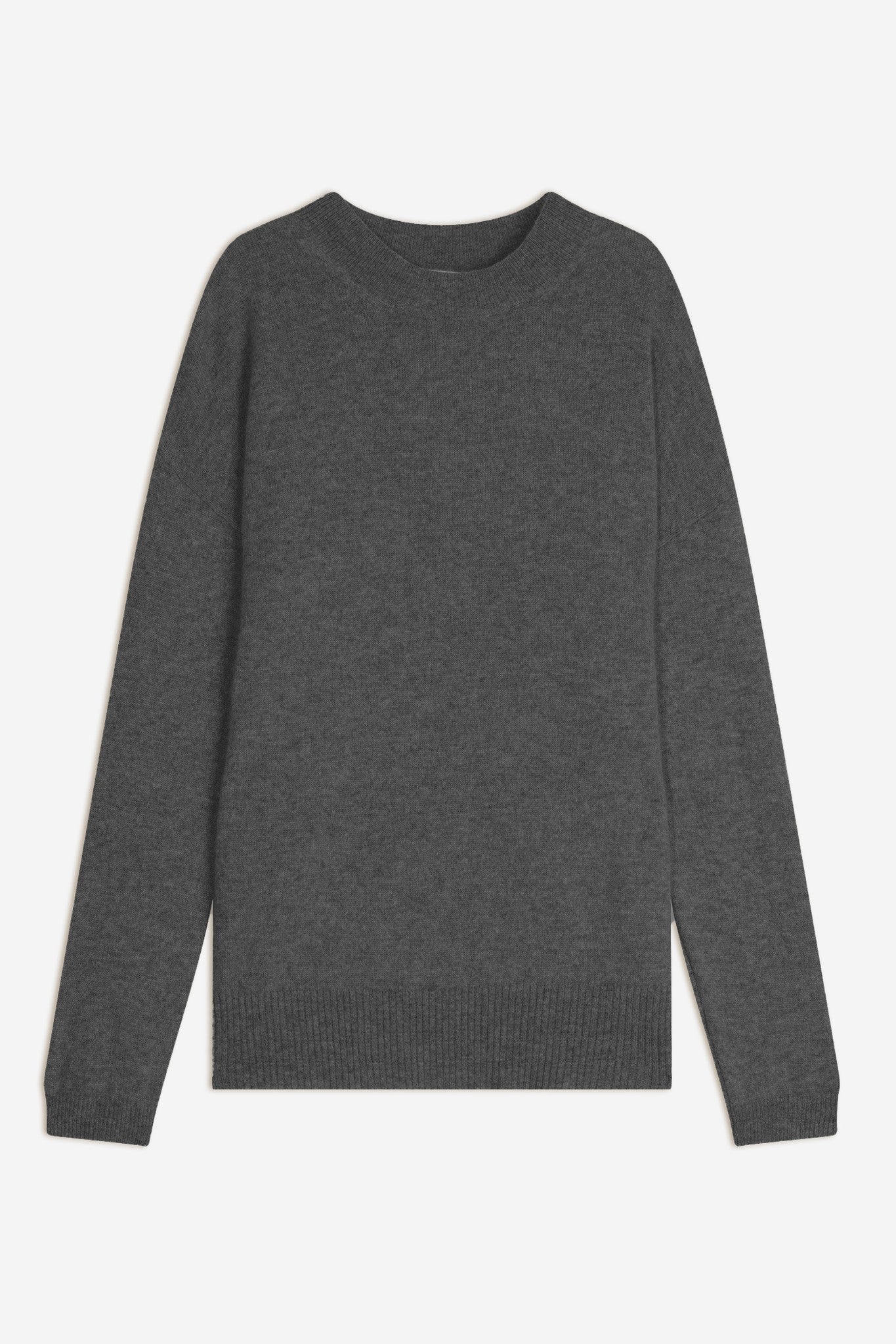 kayla pull col rond anthracite chiné