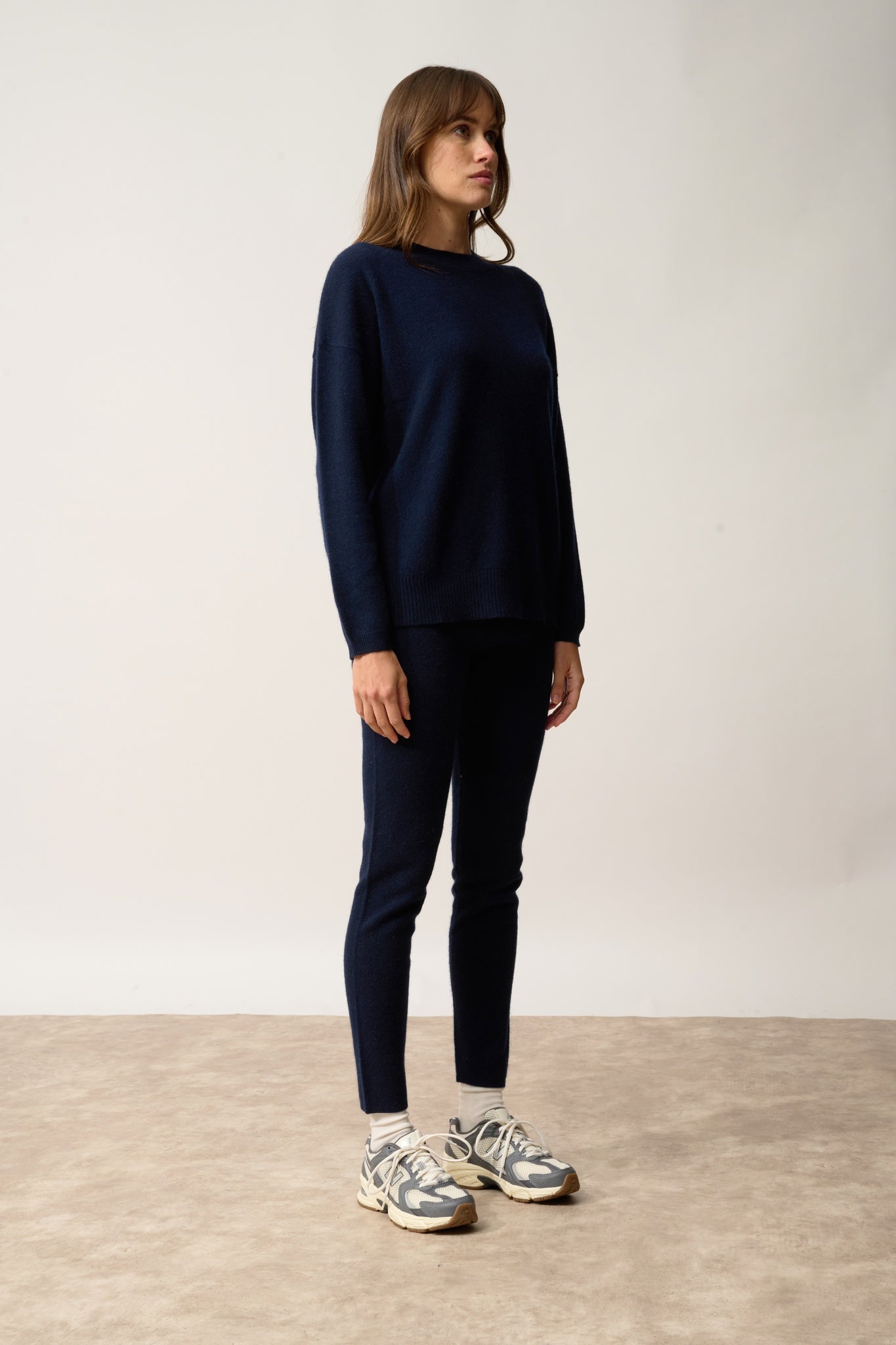 KAYLA pull col rond navy