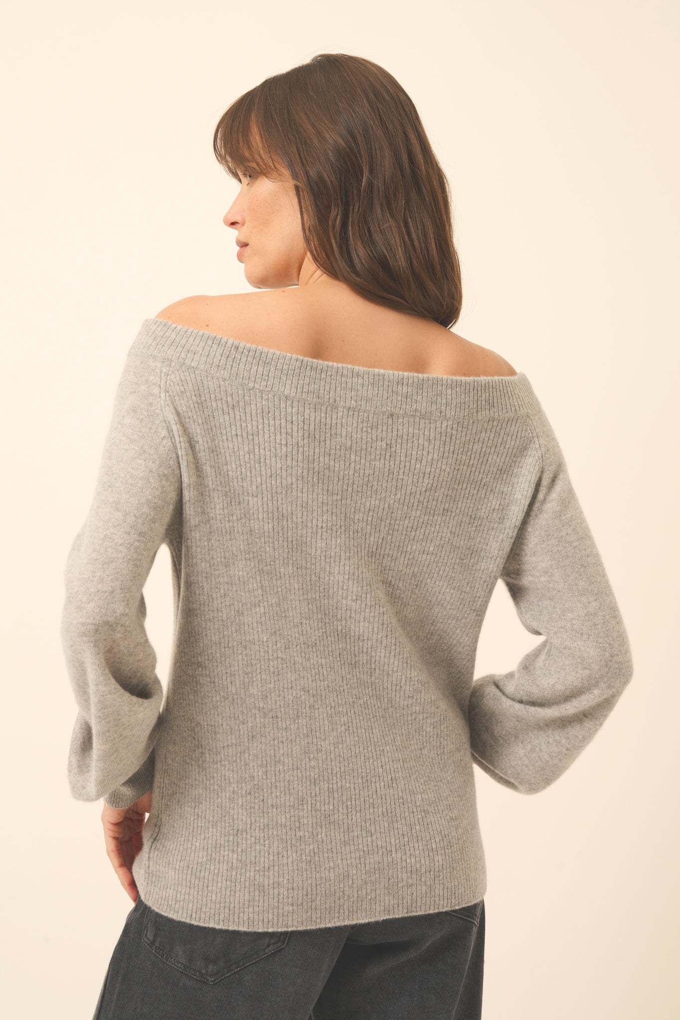 KELLY cloudy boat-neck sweater