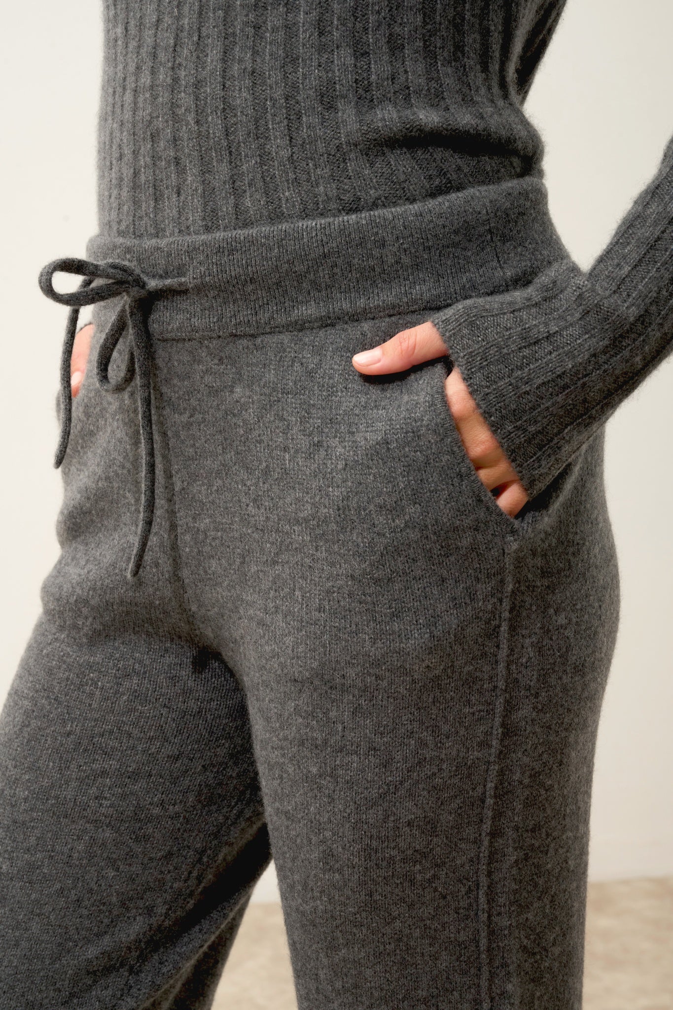 KIRAUNA jogging 4 fils anthracite chiné