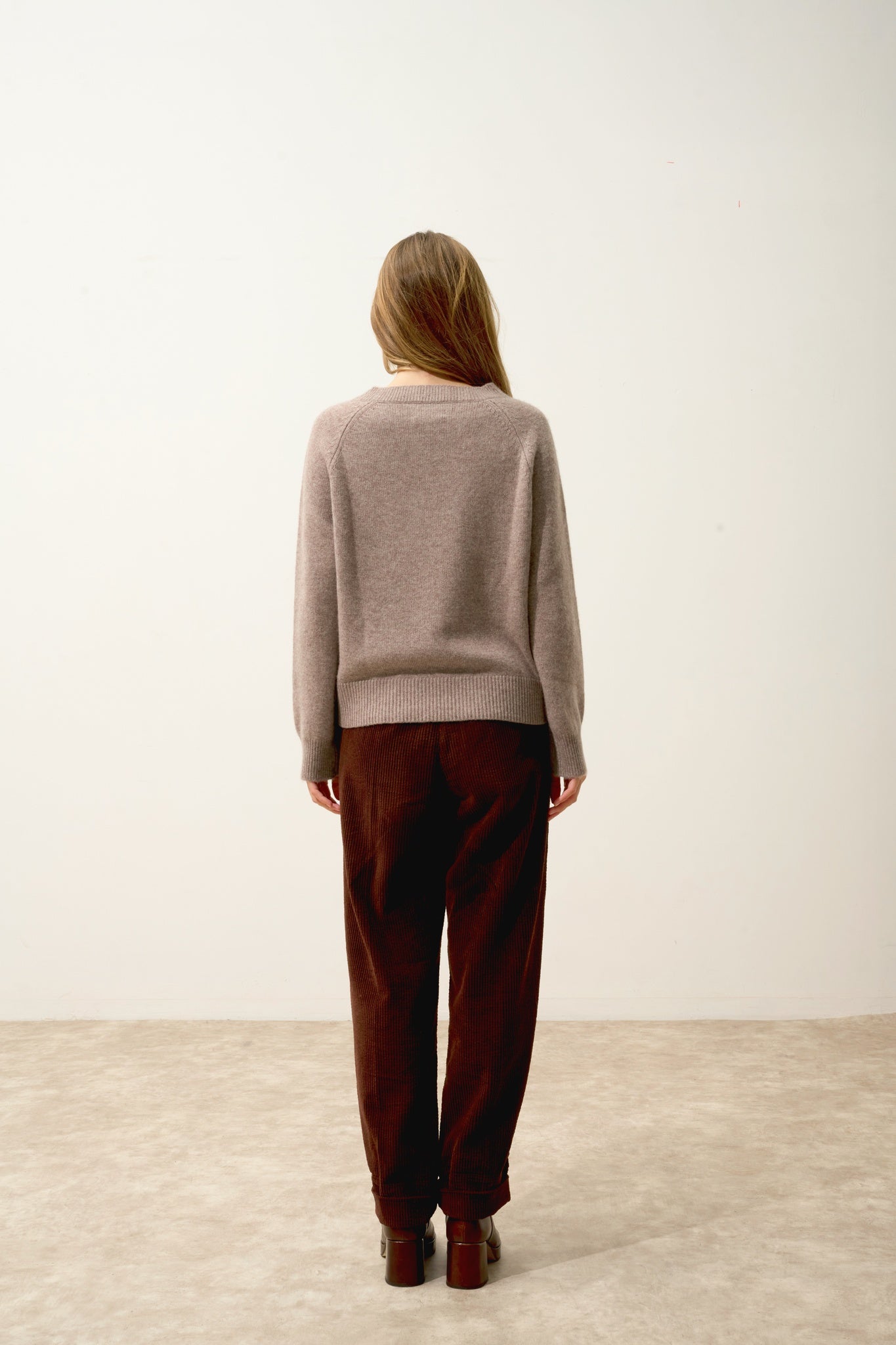 KONA pull col rond caribou chiné