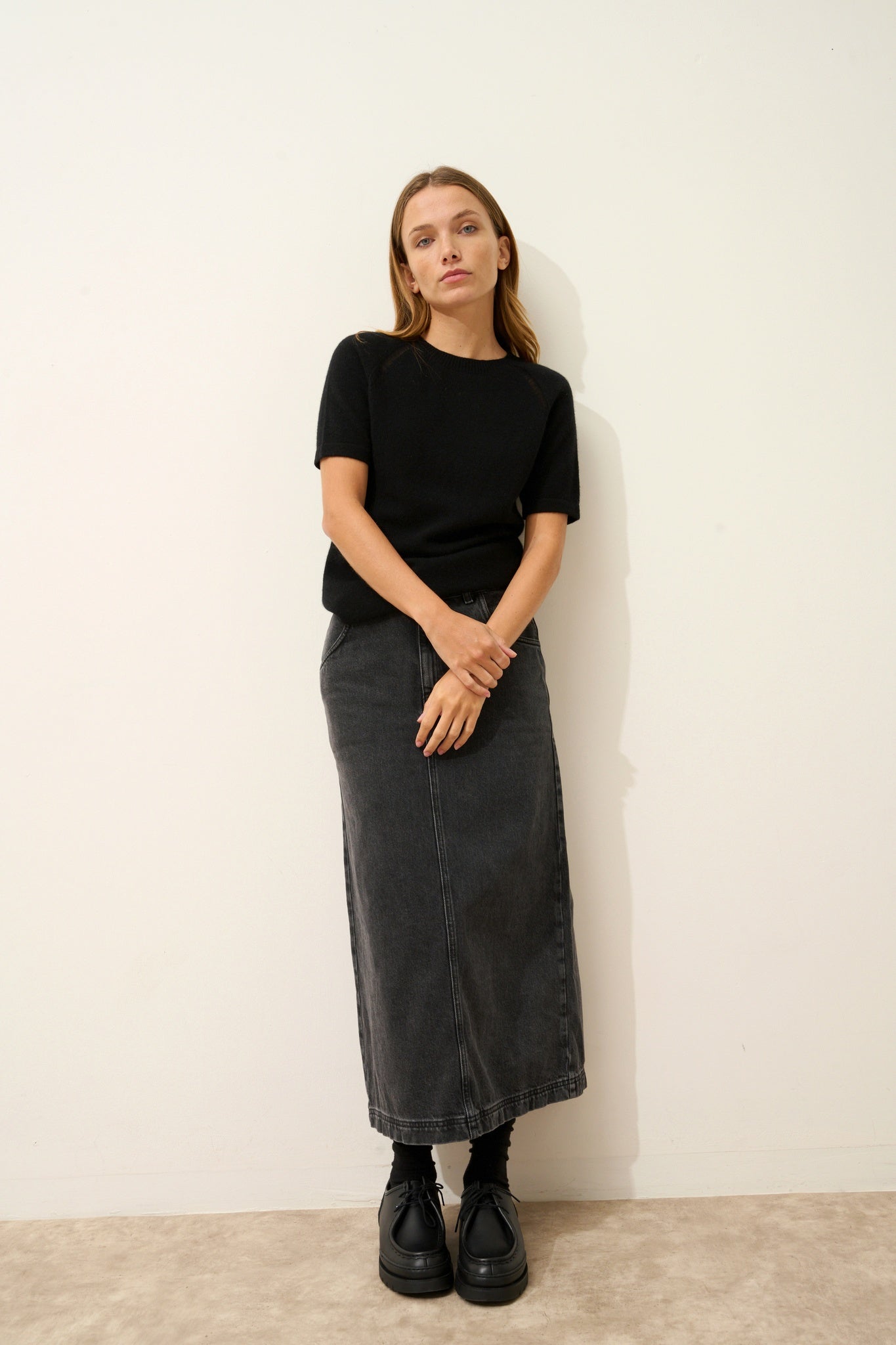 LAÏSA t-shirt col rond noir